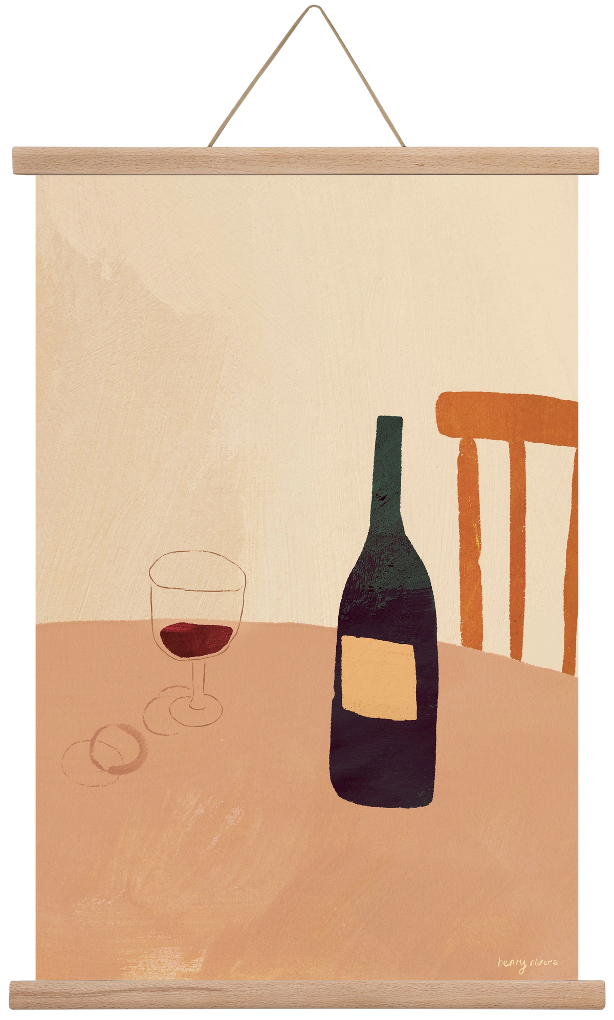 Summer wine, 40x60 cm (40x60 cm), Tölgy akasztó