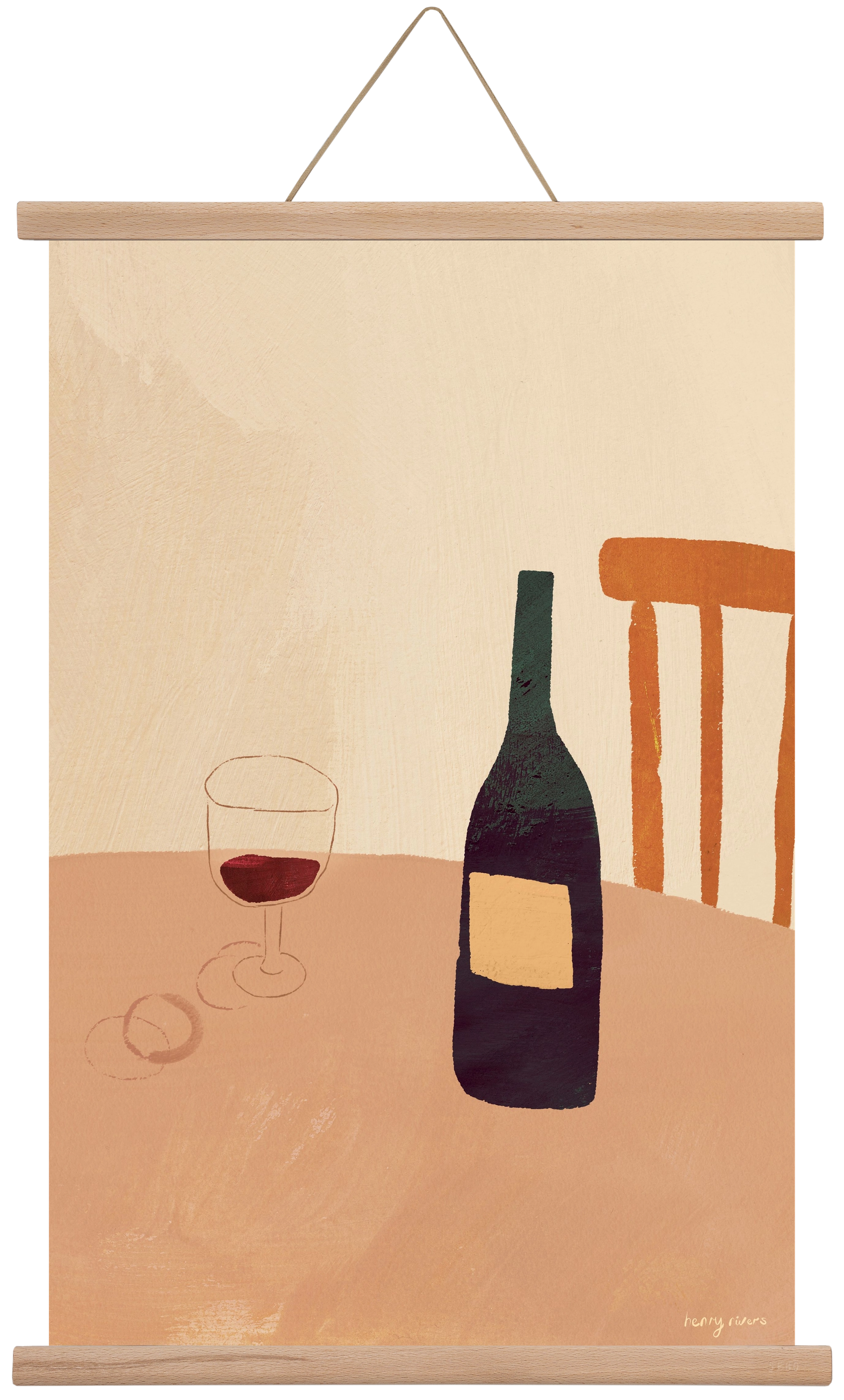 Summer wine, 40x60 cm (40x60 cm), Tölgy akasztó