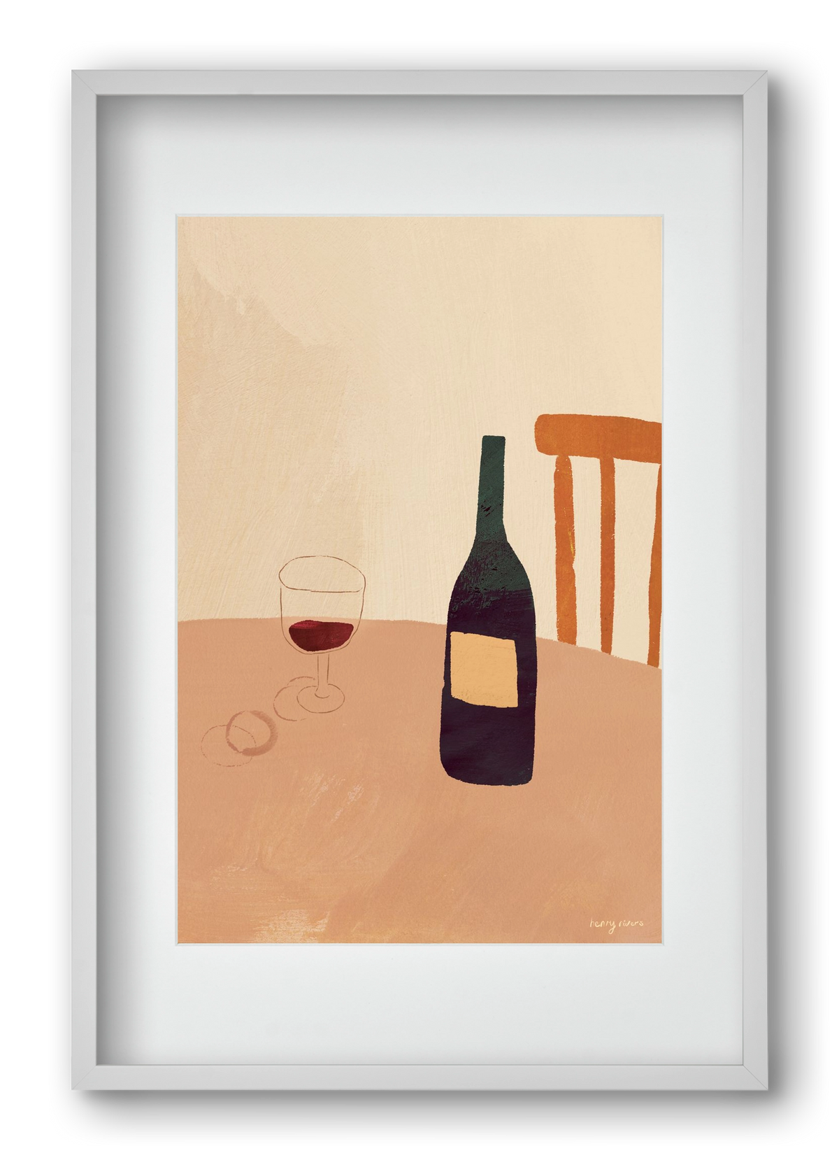 Summer wine, 40x60 cm (30x45 cm), Fehér keret, paszpartuval