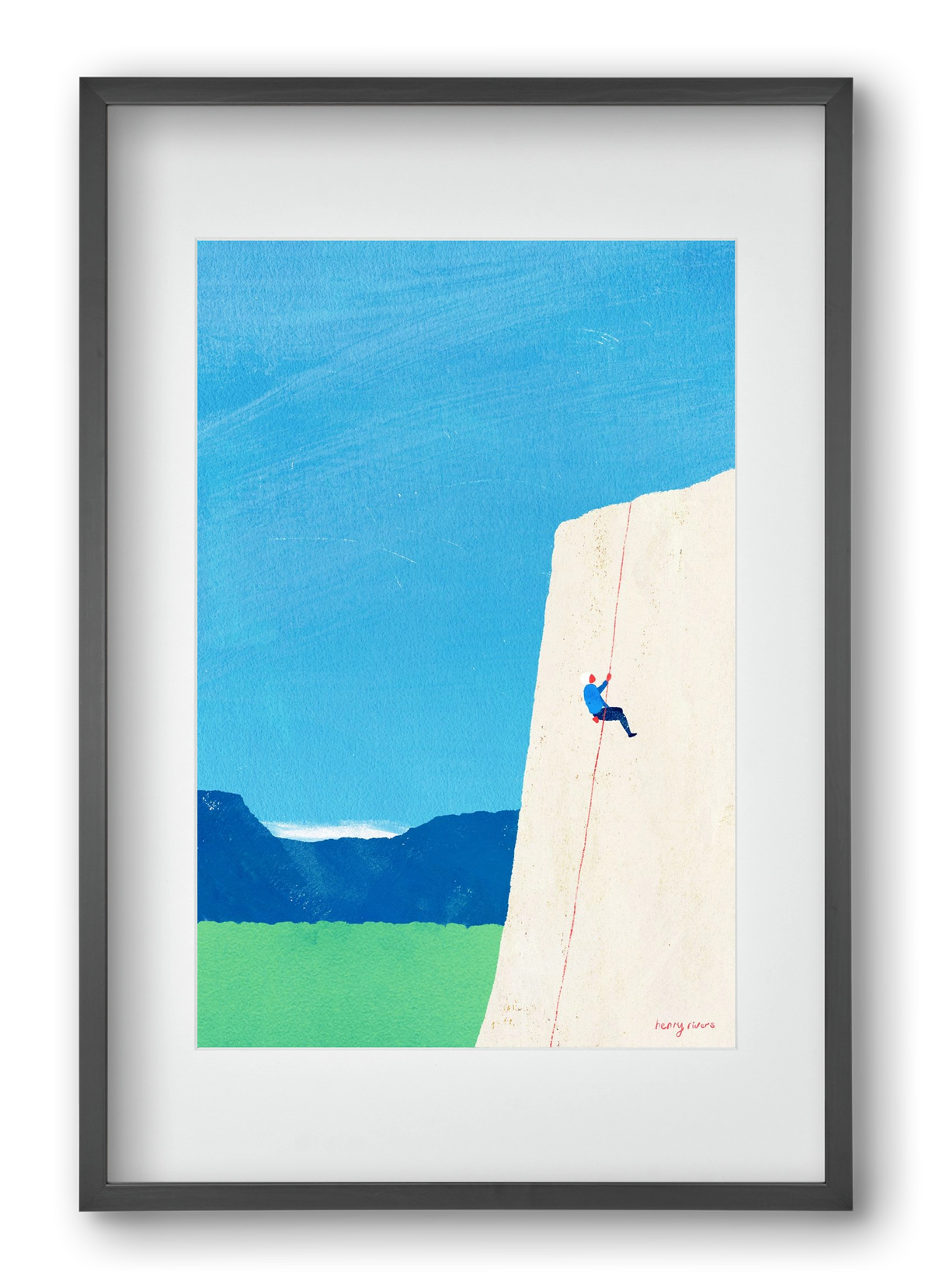 The ascent, 40x60 cm (30x45 cm), Fekete keret, paszpartuval