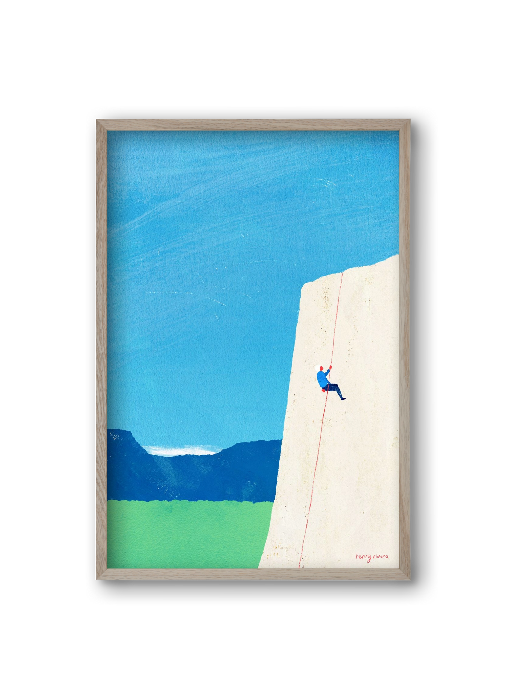 The ascent, 20x30 cm (20x30 cm), Tölgy keret