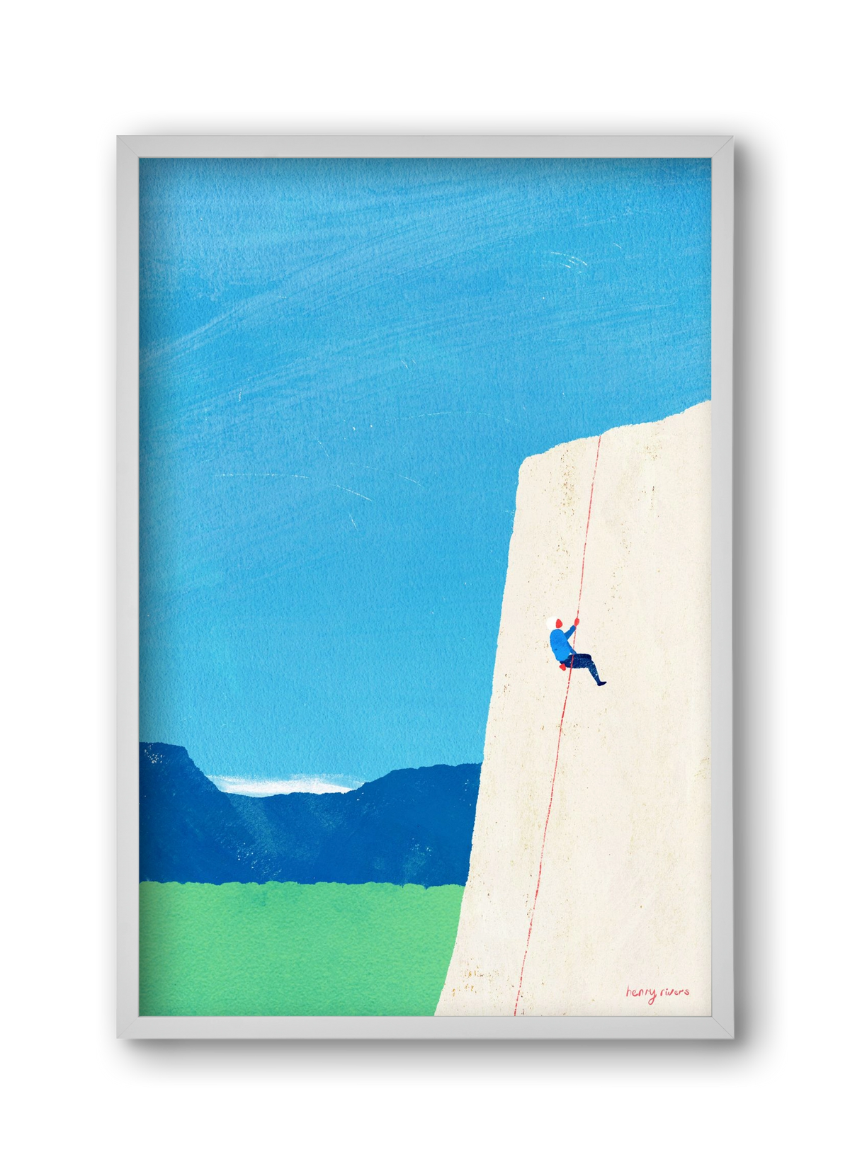 The ascent, 30x45 cm (30x45 cm), Fehér keret