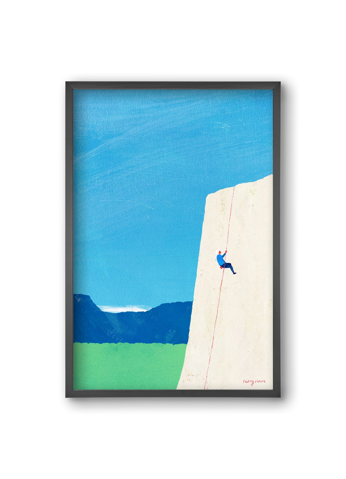 The ascent, 20x30 cm (20x30 cm), Fekete keret