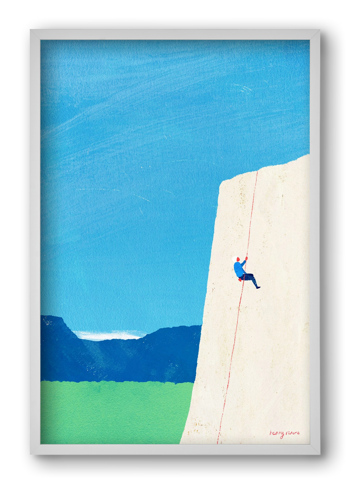 The ascent, 40x60 cm (40x60 cm), Fehér keret