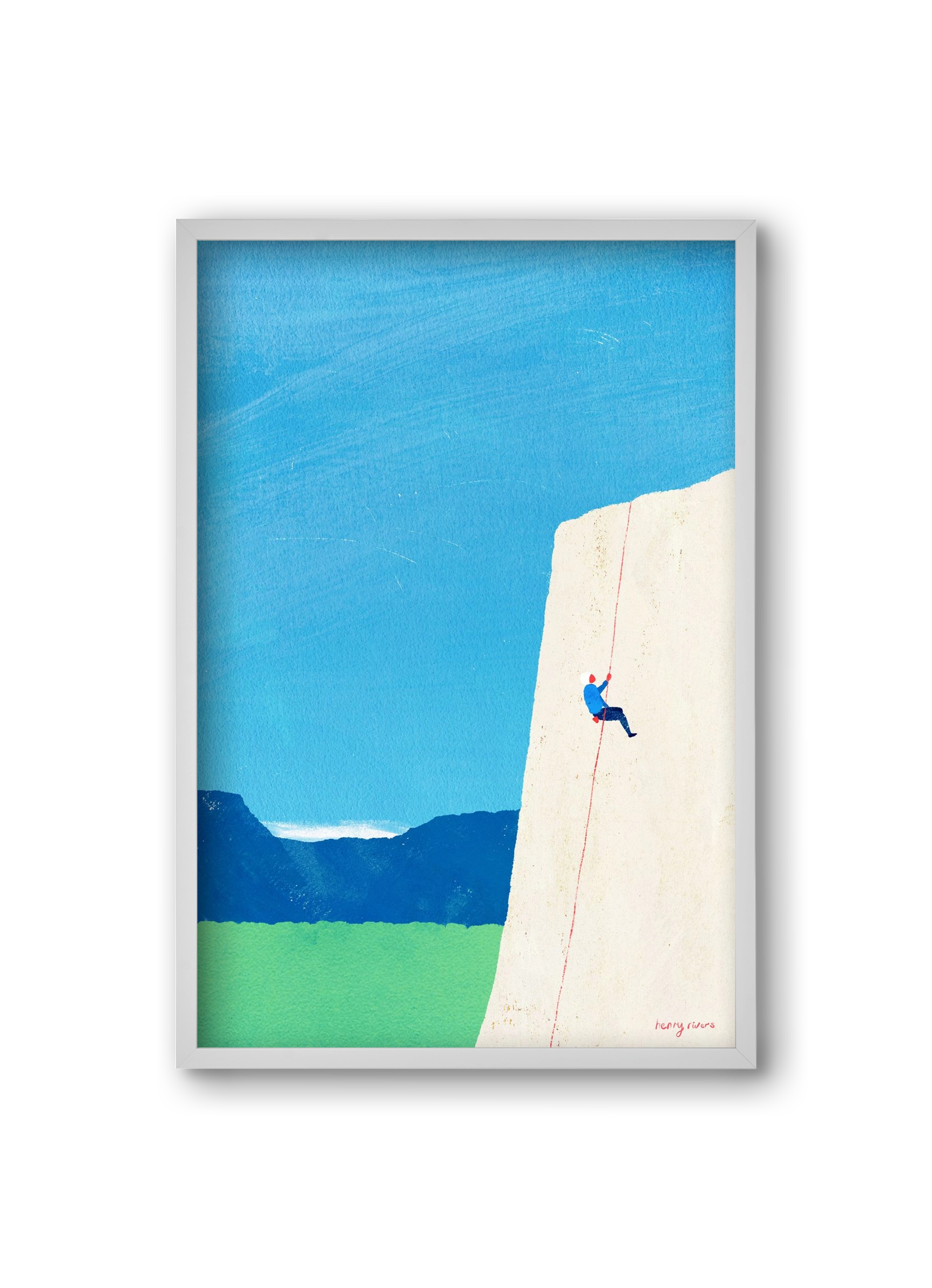 The ascent, 20x30 cm (20x30 cm), Fehér keret