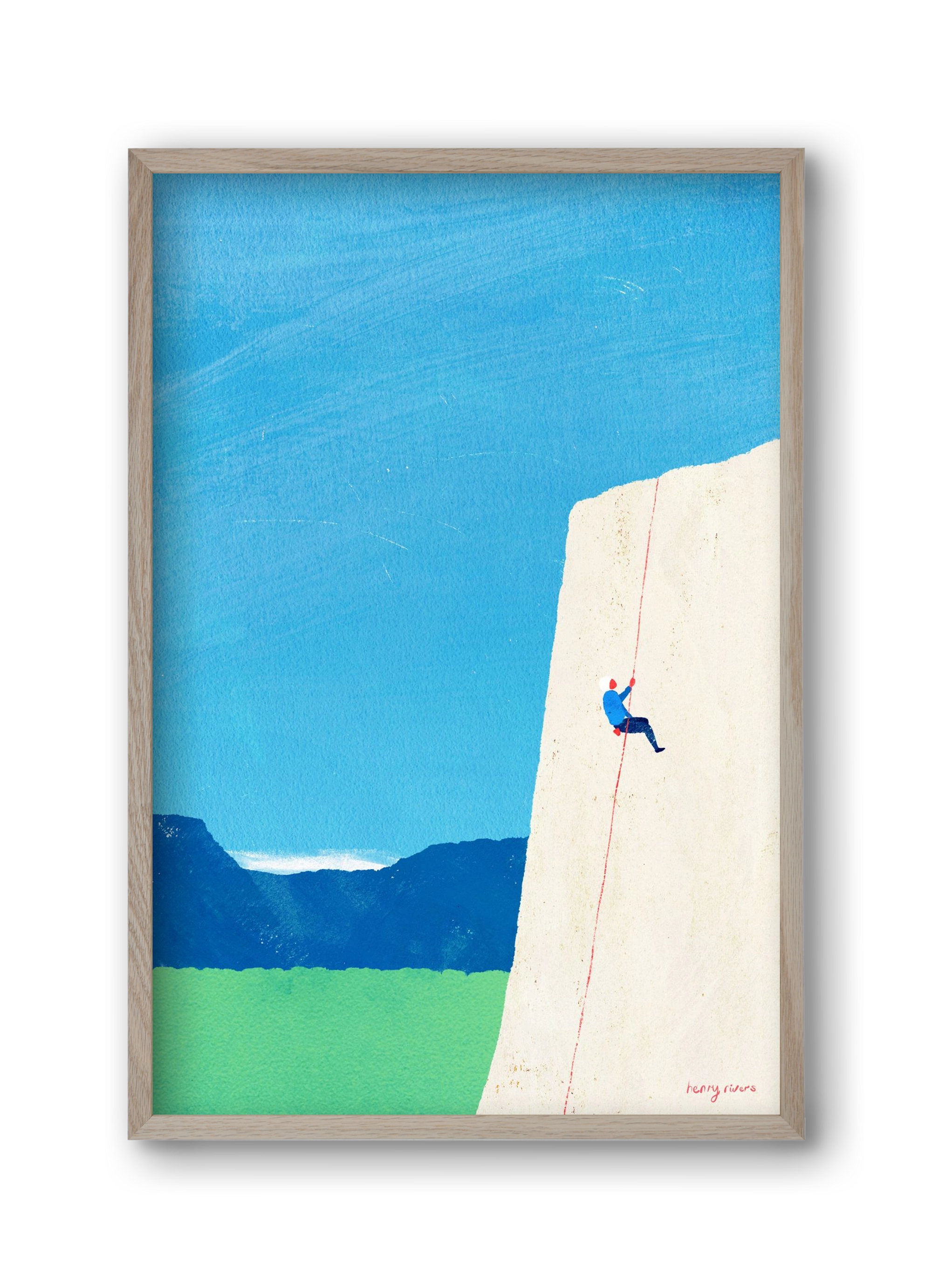 The ascent, 30x45 cm (30x45 cm), Tölgy keret