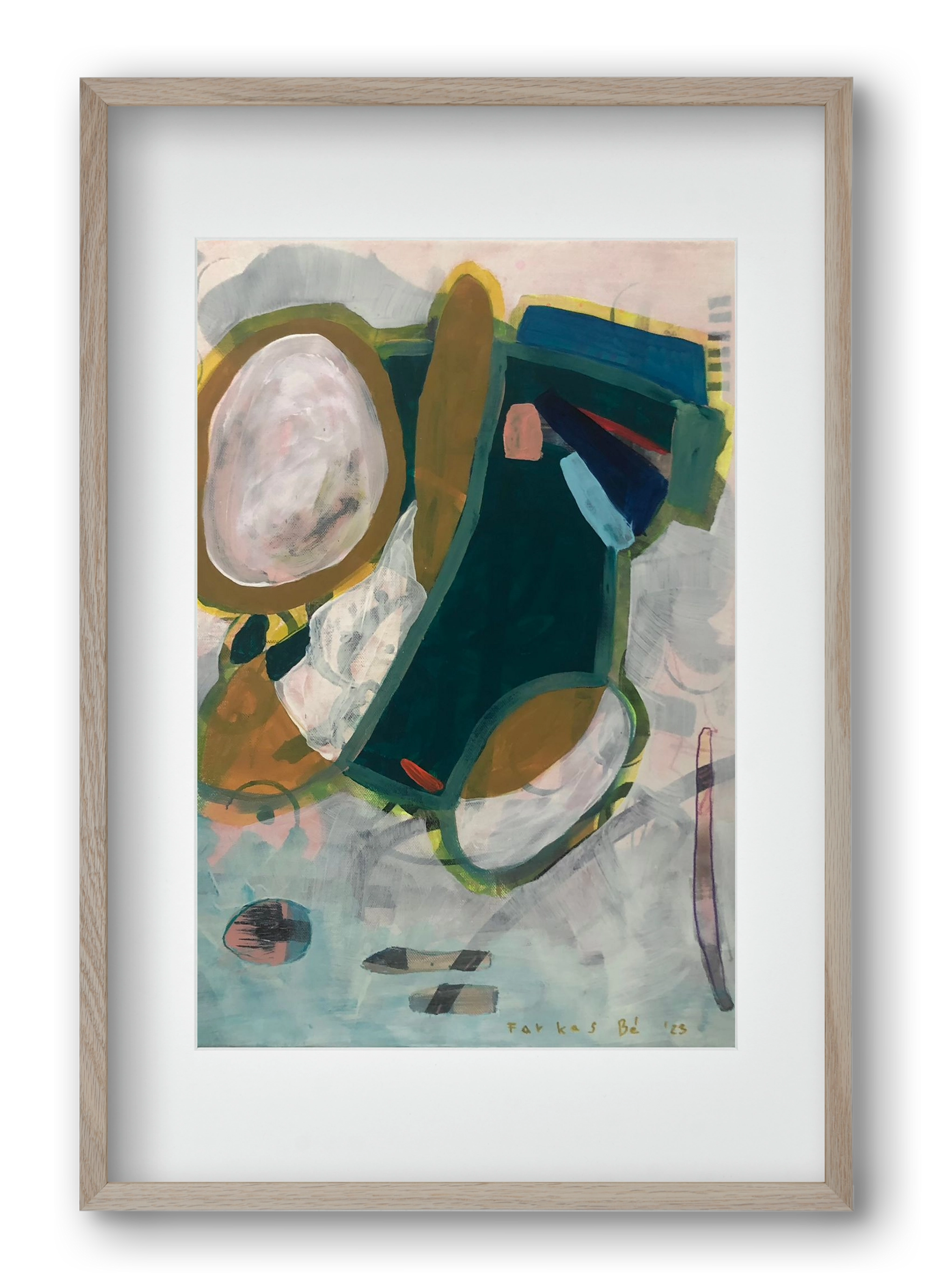 Flat Vesta, 40x60 cm (30x45 cm), Tölgy keret, paszpartuval