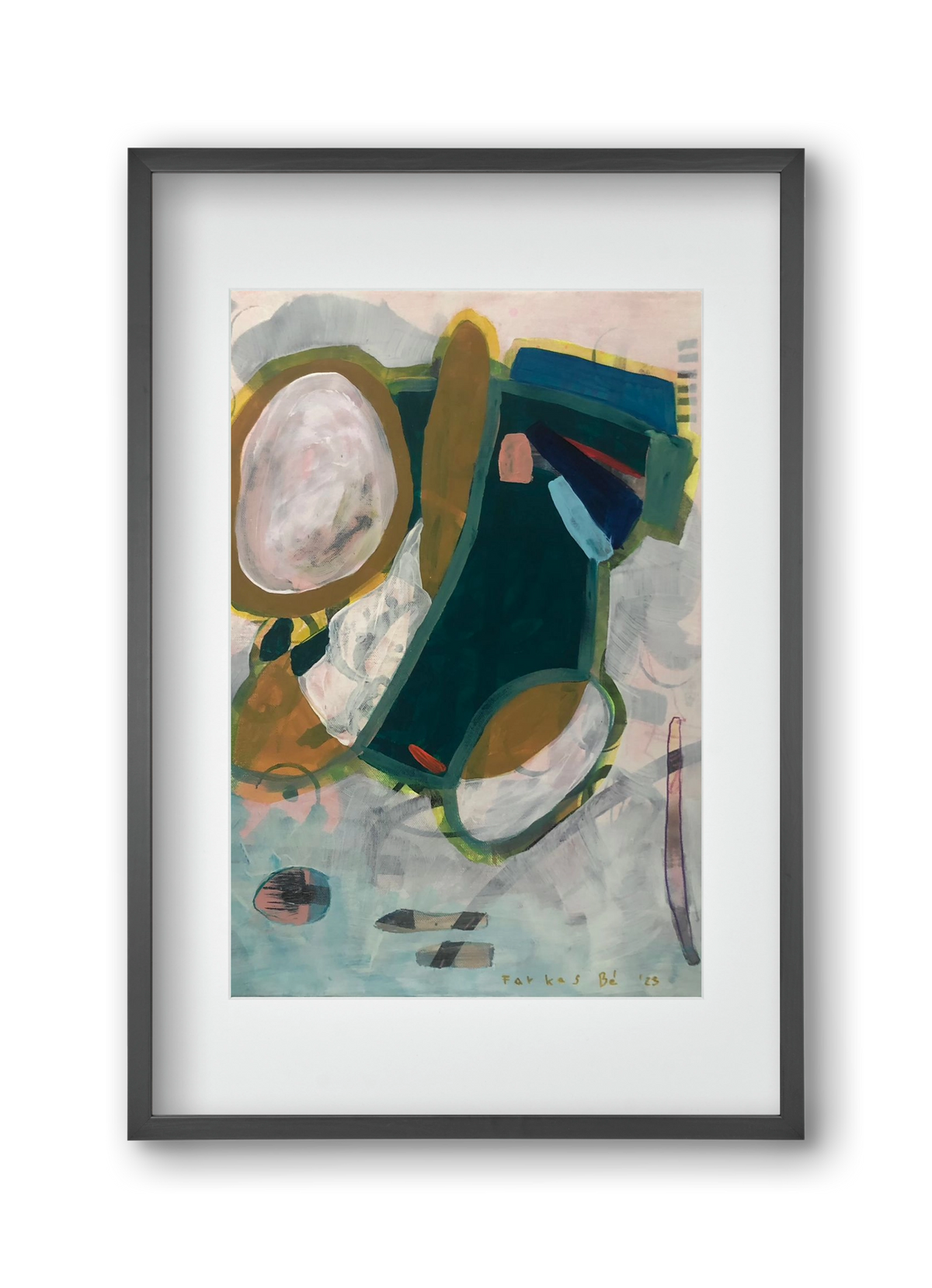 Flat Vesta, 30x45 cm (20x30 cm), Fekete keret, paszpartuval