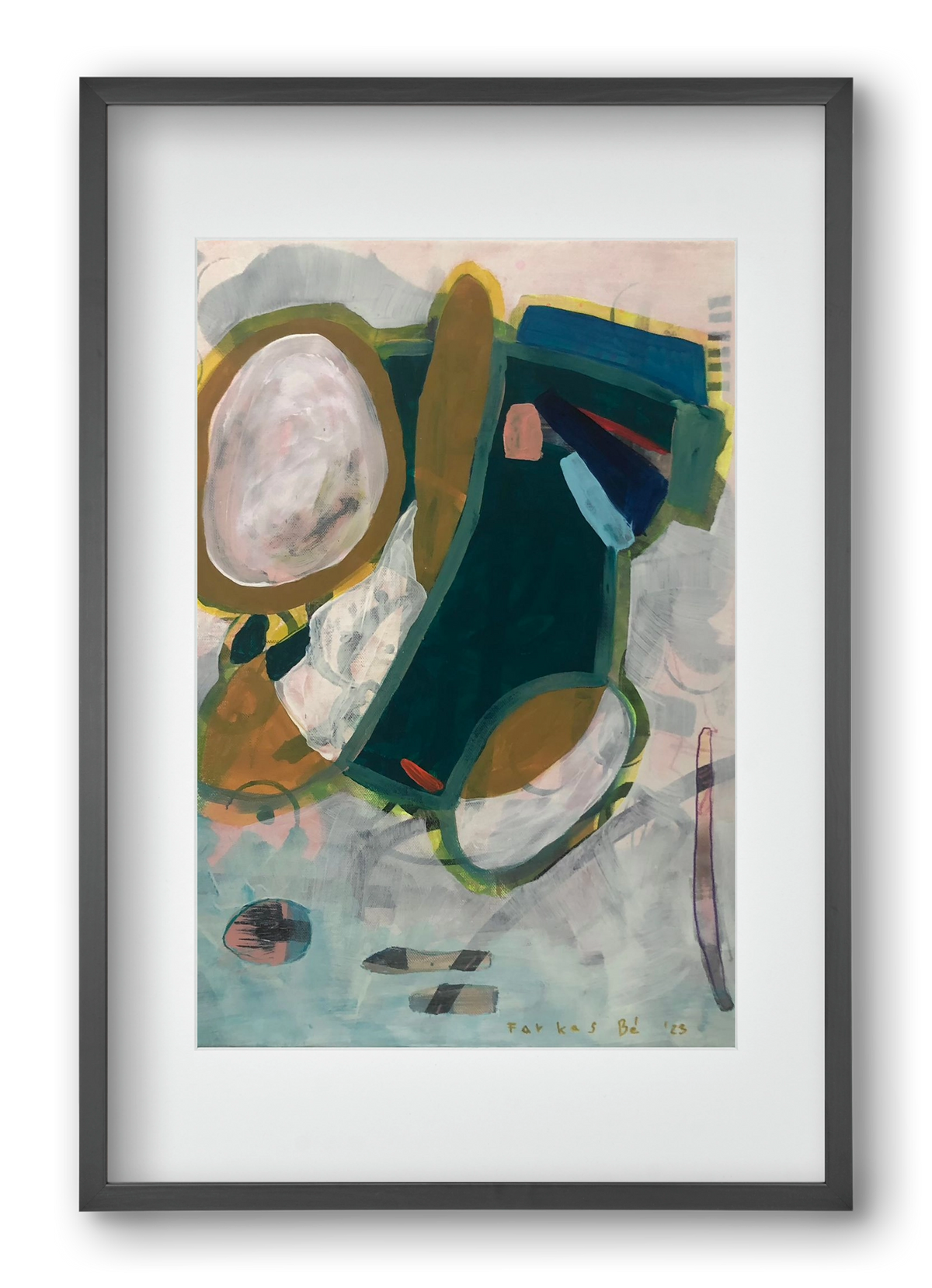 Flat Vesta, 40x60 cm (30x45 cm), Fekete keret, paszpartuval