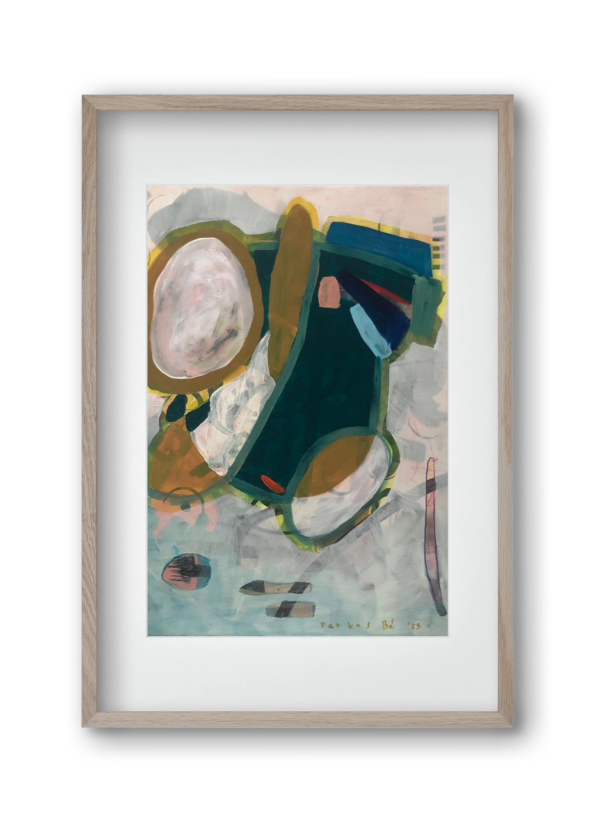 Flat Vesta, 30x45 cm (20x30 cm), Tölgy keret, paszpartuval