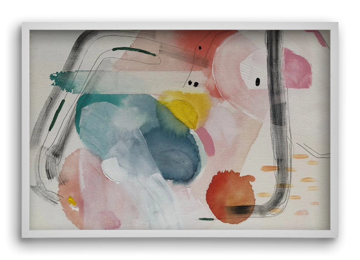 I scream for ice cream, 60x40 cm (60x40 cm), Fehér keret