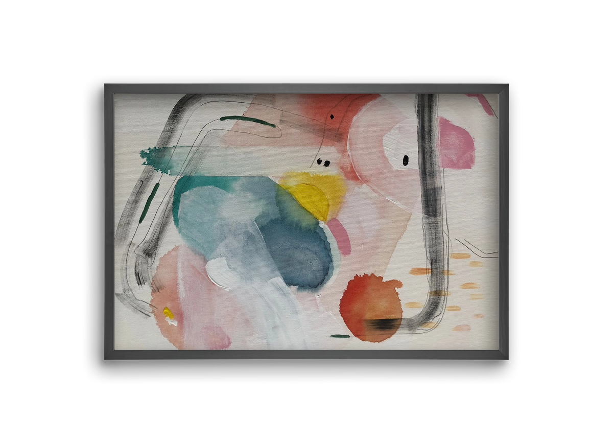 I scream for ice cream, 30x20 cm (30x20 cm), Fekete keret