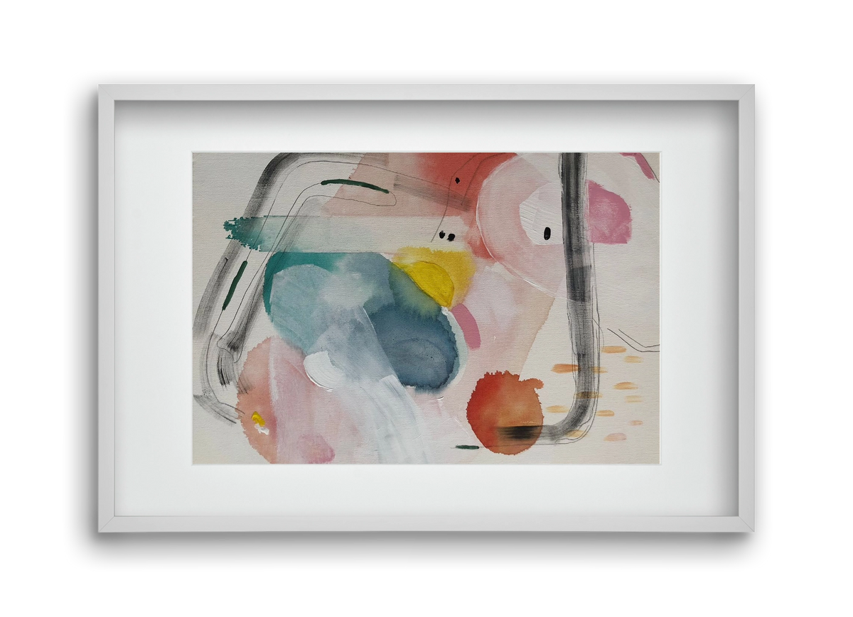 I scream for ice cream, 45x30 cm (30x20 cm), Fehér keret, paszpartuval