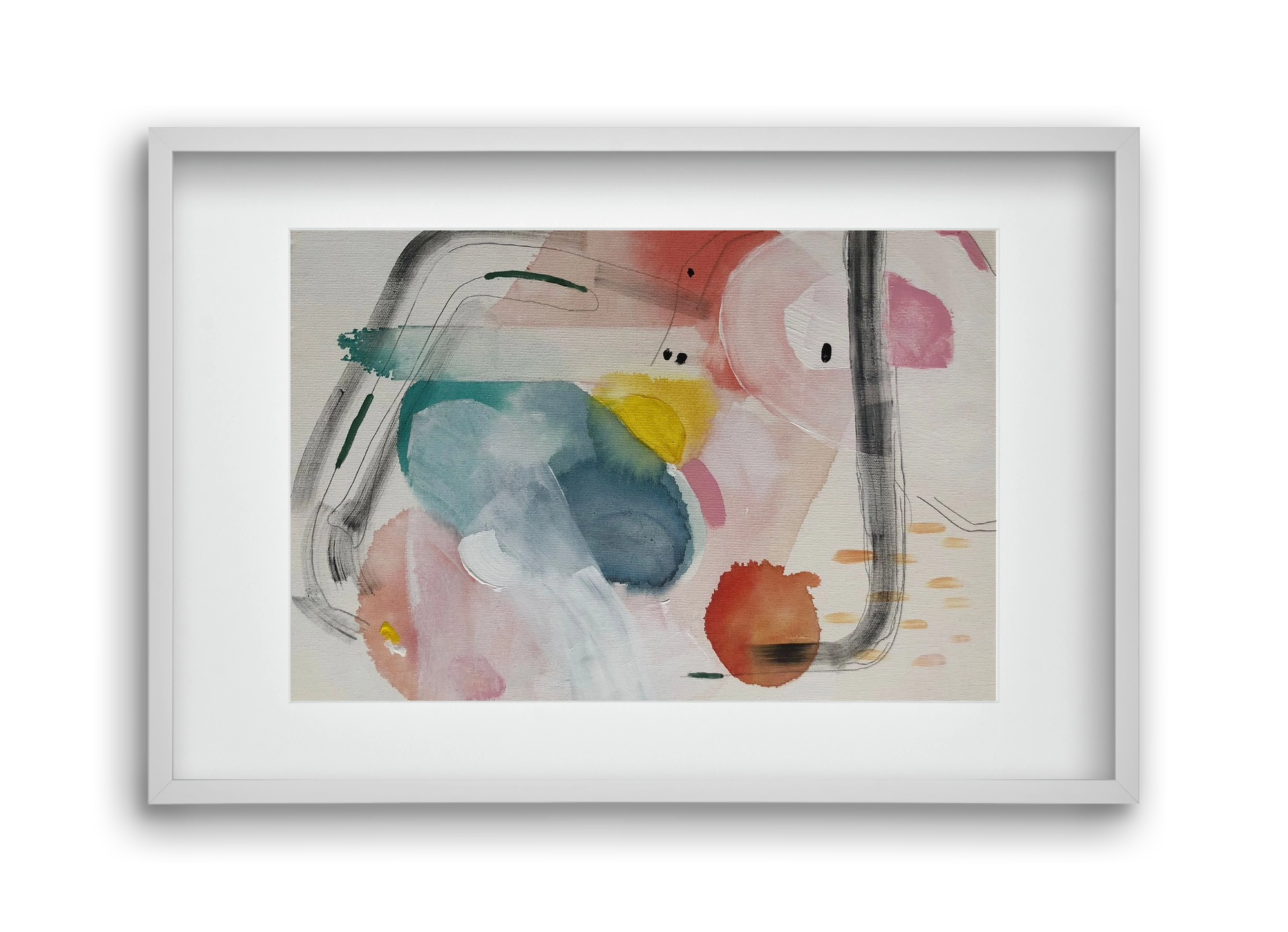 I scream for ice cream, 45x30 cm (30x20 cm), Fehér keret, paszpartuval