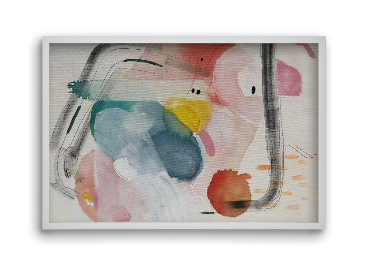 I scream for ice cream, 45x30 cm (45x30 cm), Fehér keret