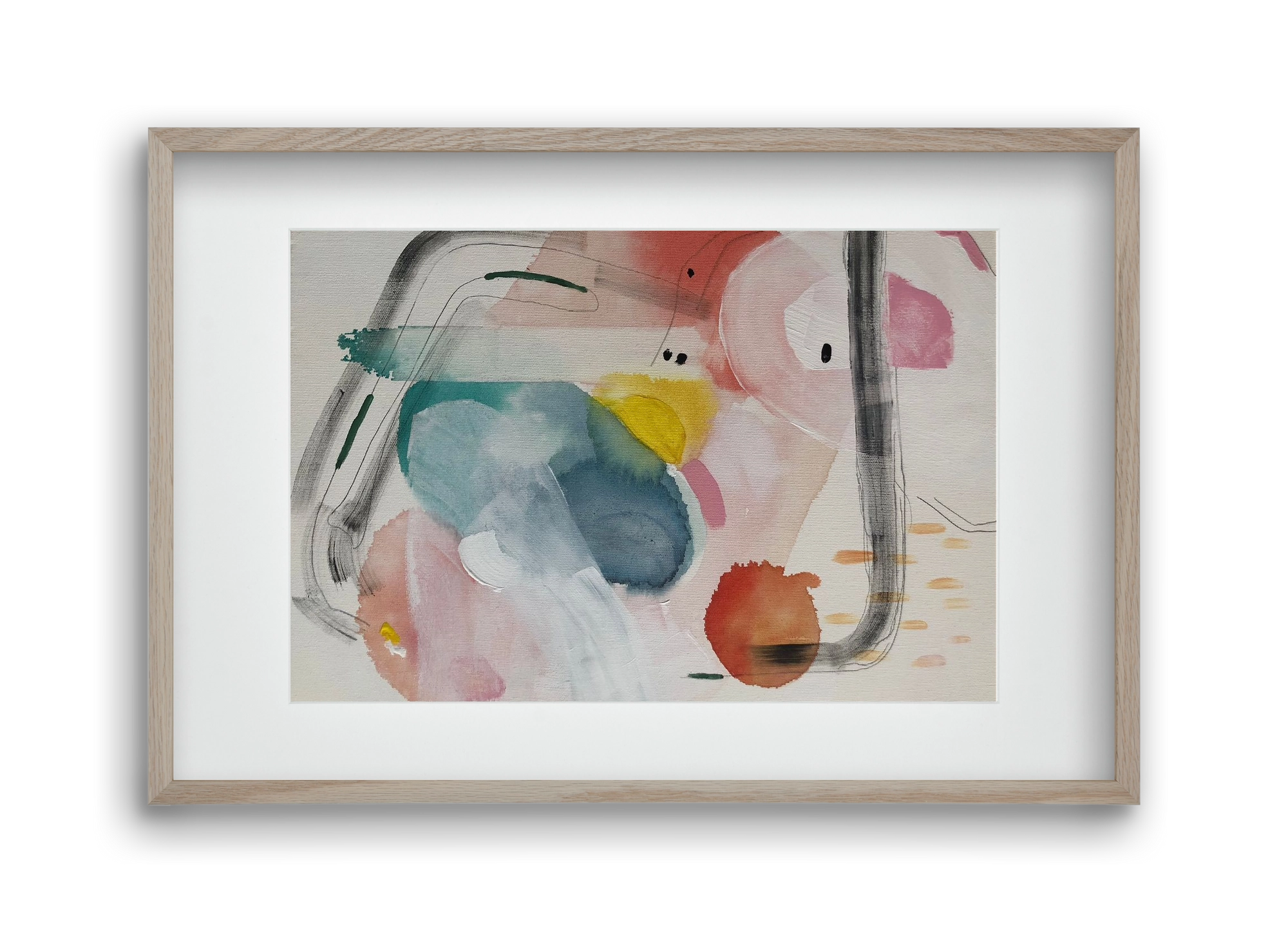 I scream for ice cream, 45x30 cm (30x20 cm), Tölgy keret, paszpartuval