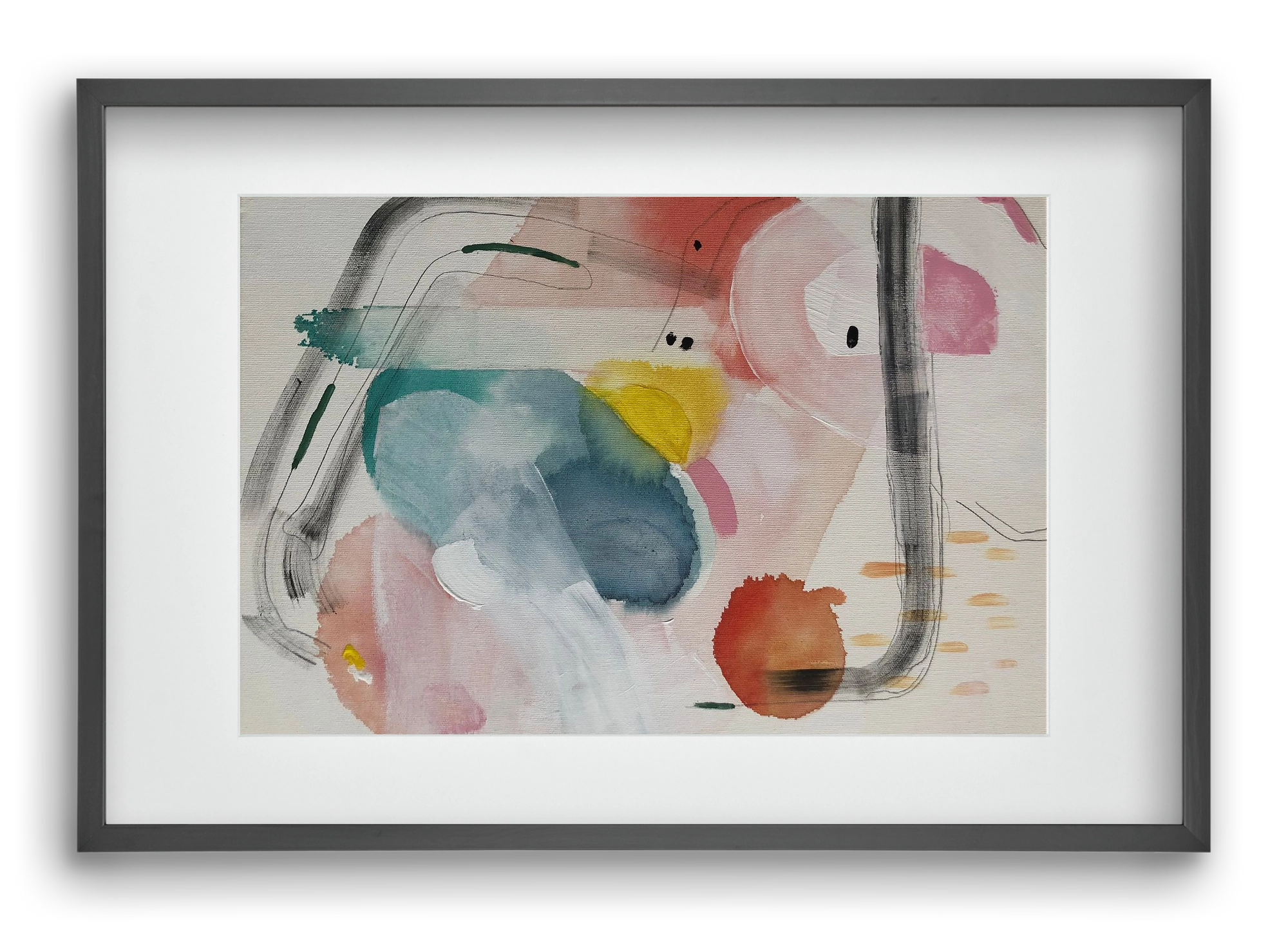 I scream for ice cream, 60x40 cm (45x30 cm), Fekete keret, paszpartuval