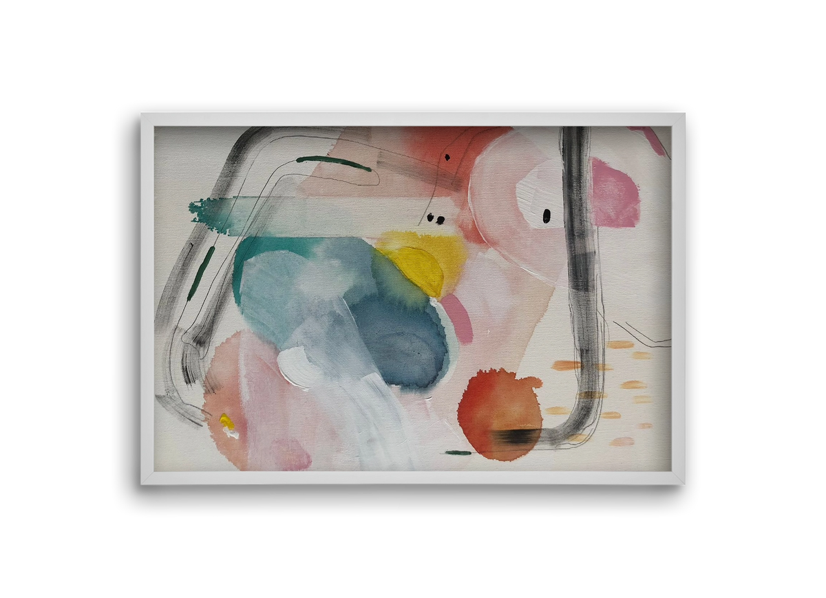 I scream for ice cream, 30x20 cm (30x20 cm), Fehér keret