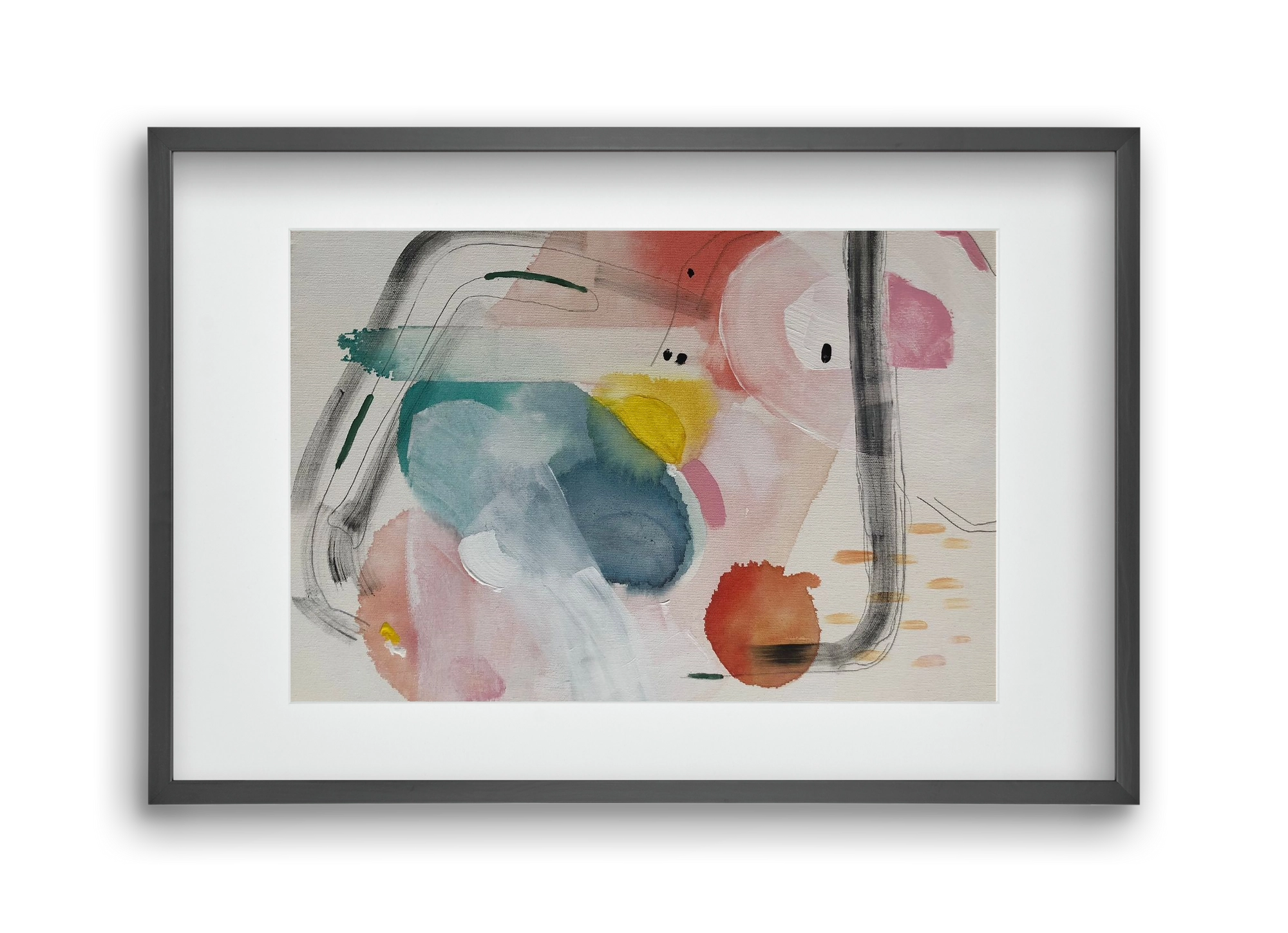 I scream for ice cream, 45x30 cm (30x20 cm), Fekete keret, paszpartuval