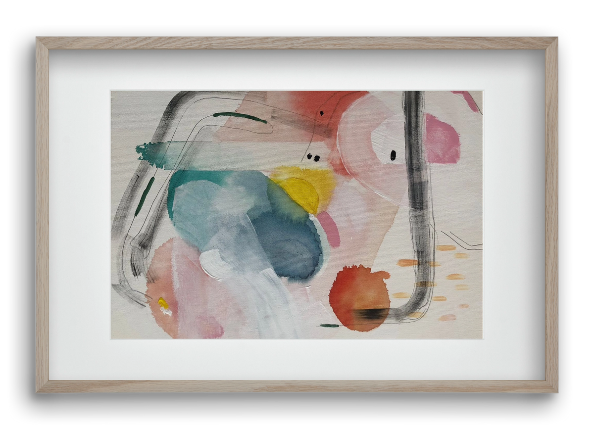 I scream for ice cream, 60x40 cm (45x30 cm), Tölgy keret, paszpartuval