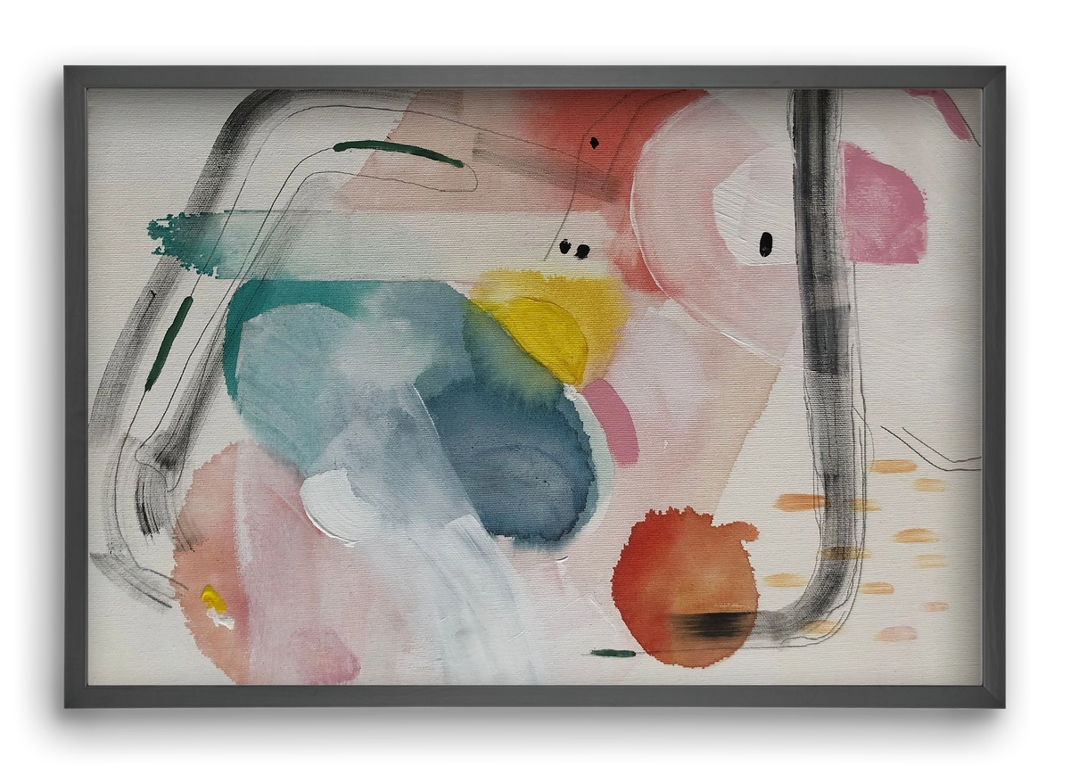 I scream for ice cream, 60x40 cm (60x40 cm), Fekete keret