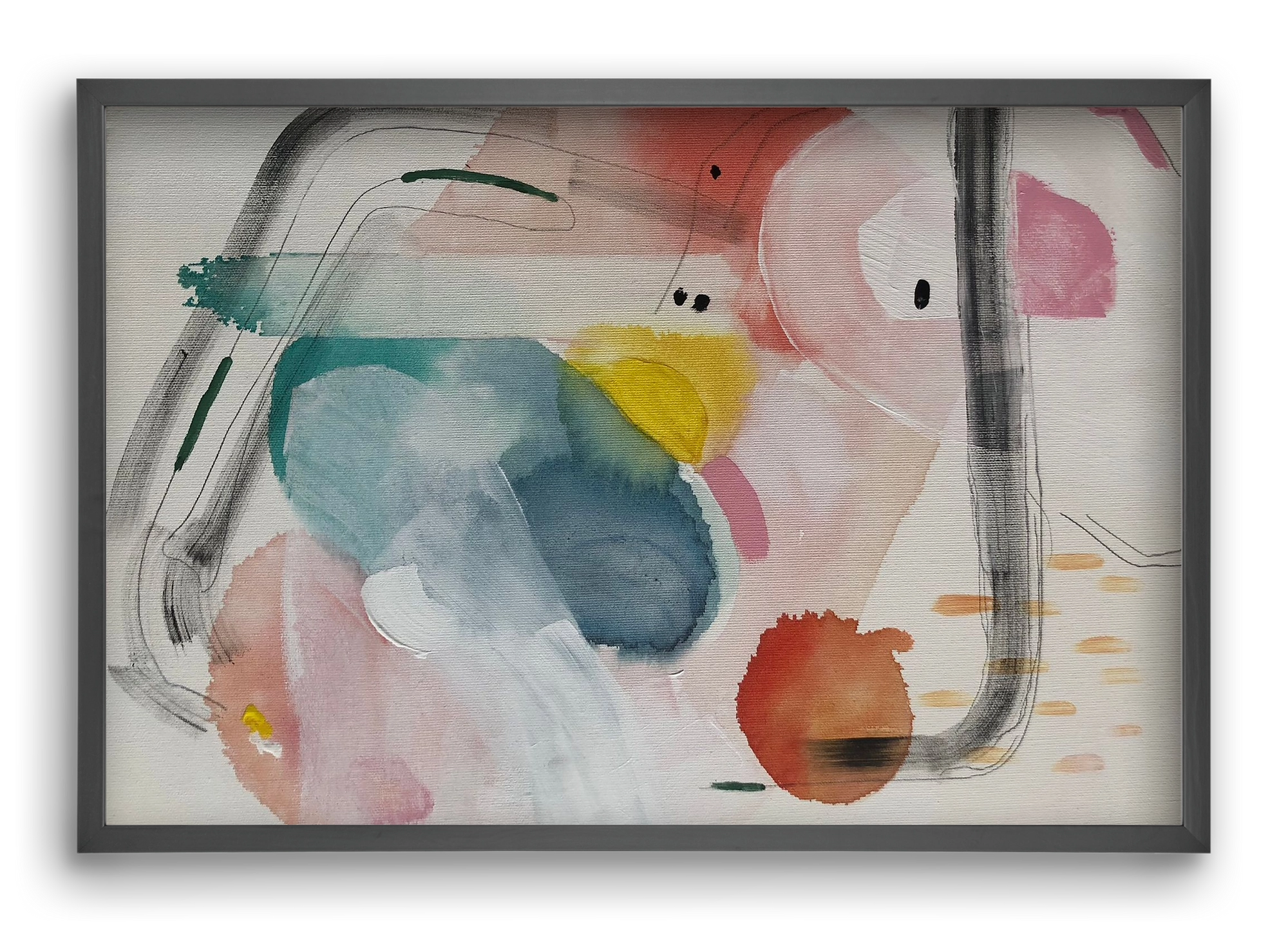 I scream for ice cream, 60x40 cm (60x40 cm), Fekete keret