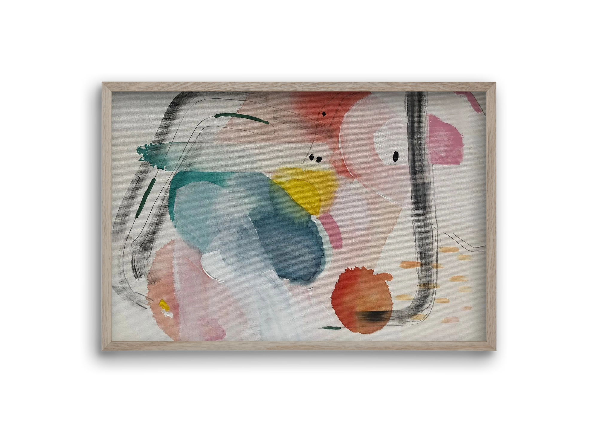 I scream for ice cream, 30x20 cm (30x20 cm), Tölgy keret