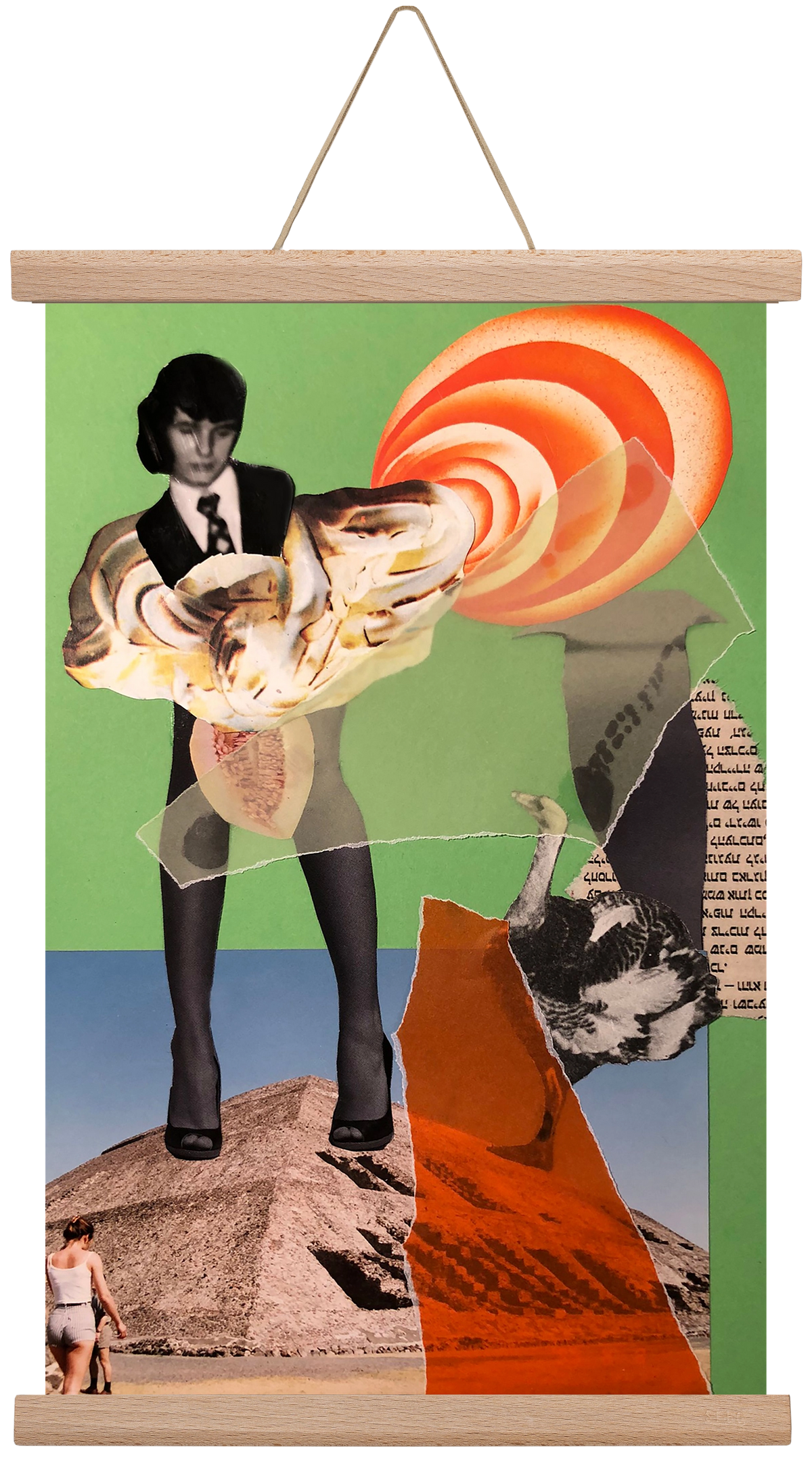 Can I come, 30x45 cm (30x45 cm), Tölgy akasztó