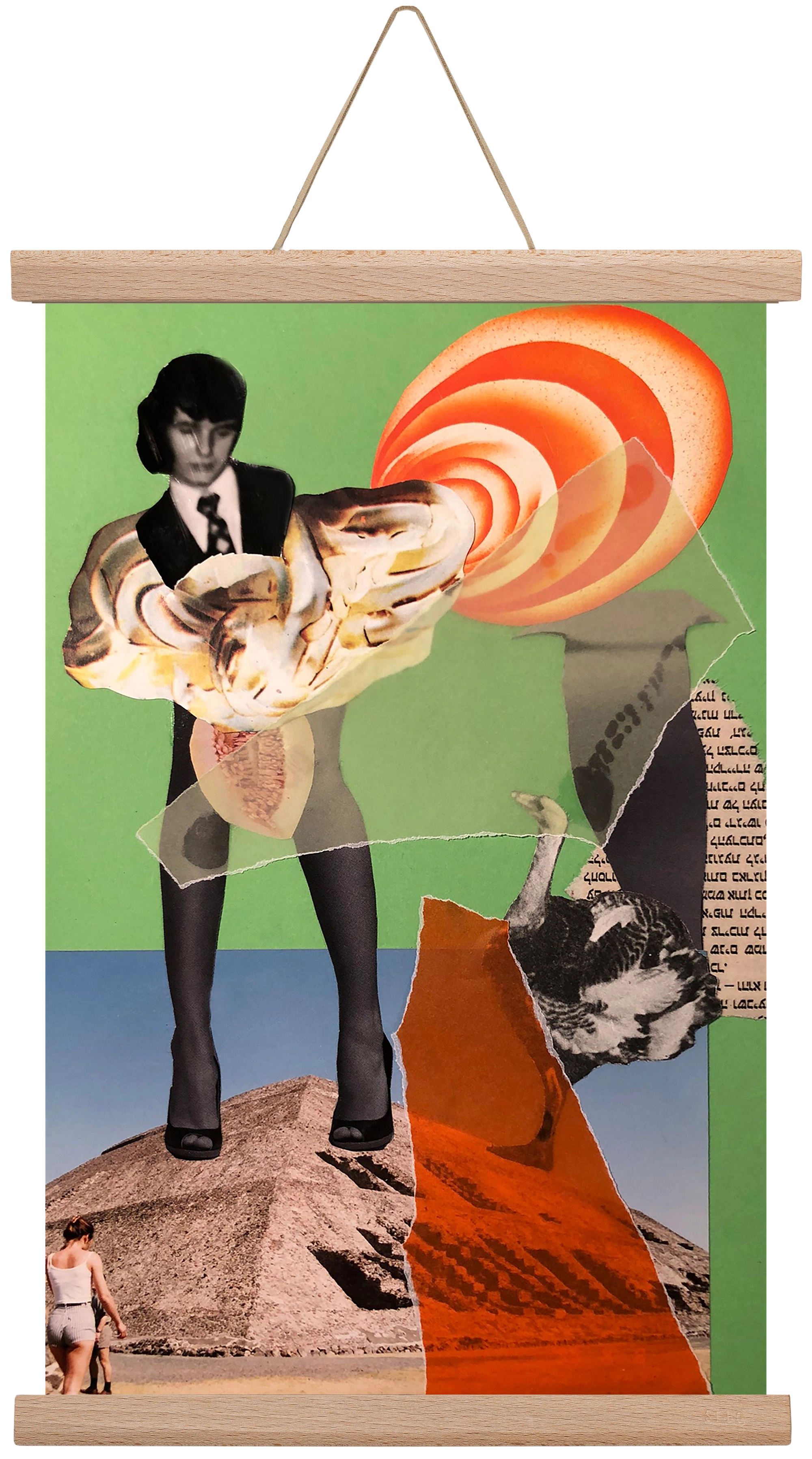 Can I come, 30x45 cm (30x45 cm), Tölgy akasztó