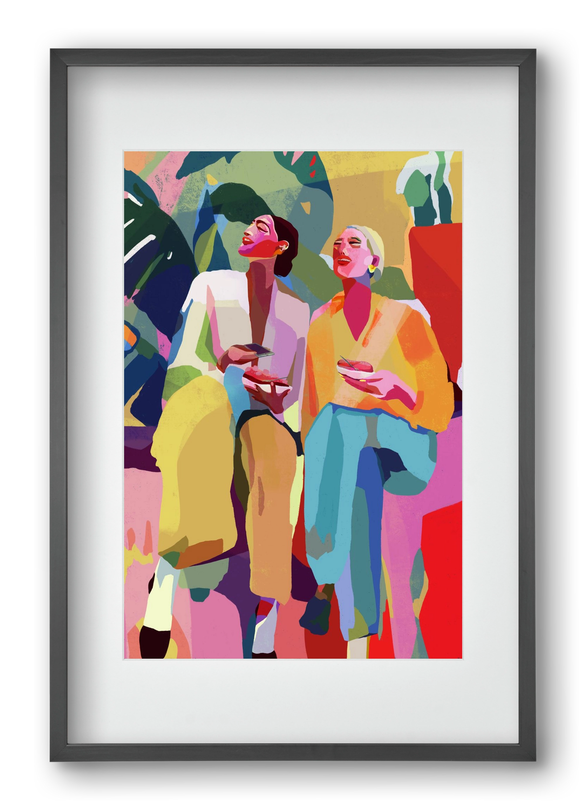 Friendship, 40x60 cm (30x45 cm), Fekete keret, paszpartuval