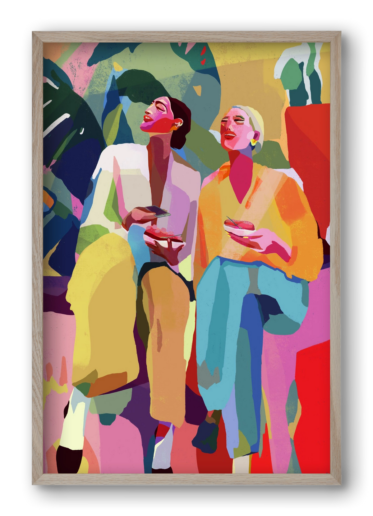 Friendship, 40x60 cm (40x60 cm), Tölgy keret