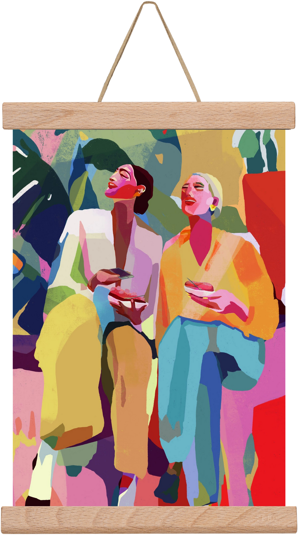 Friendship, 20x30 cm (20x30 cm), Tölgy akasztó