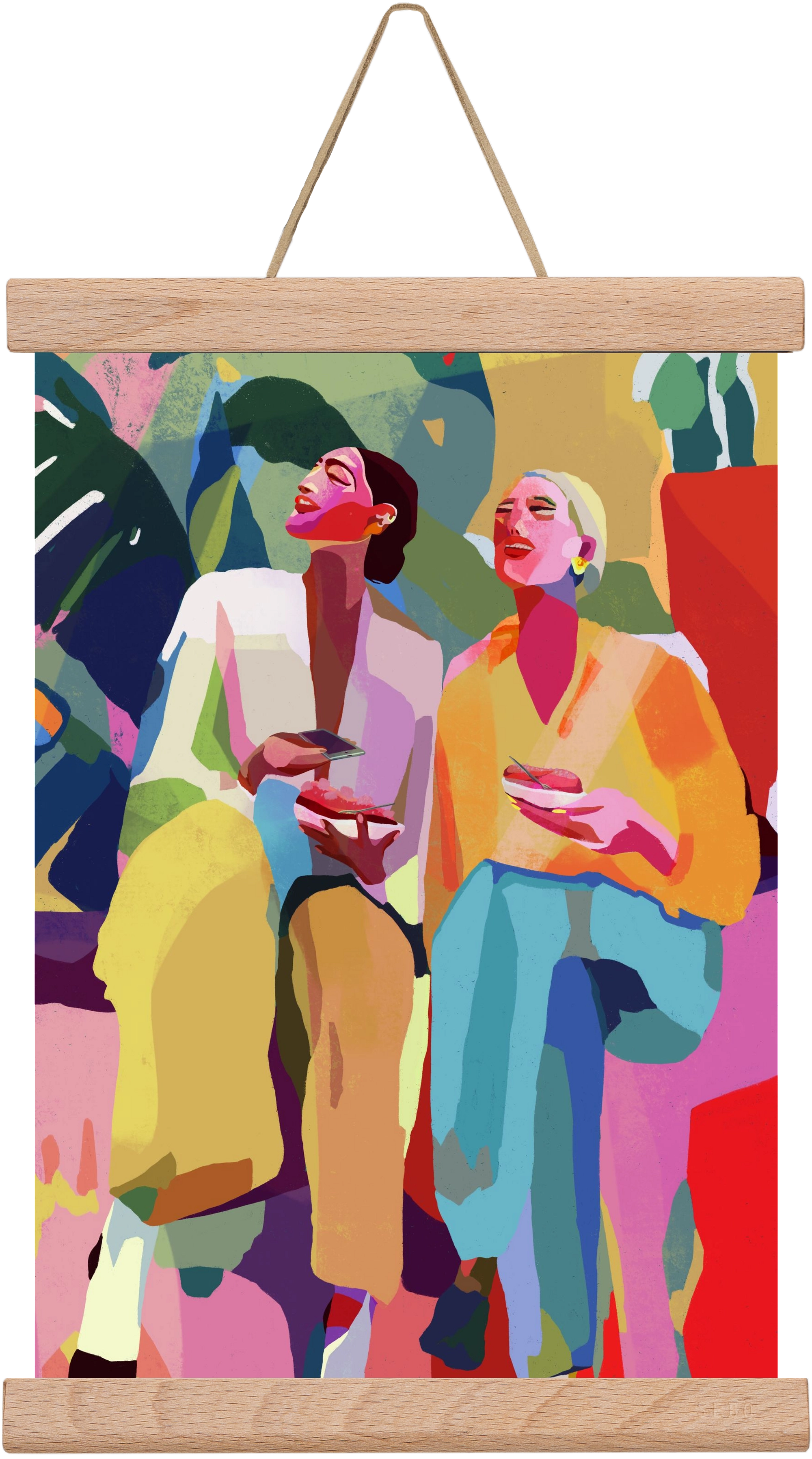 Friendship, 20x30 cm (20x30 cm), Tölgy akasztó