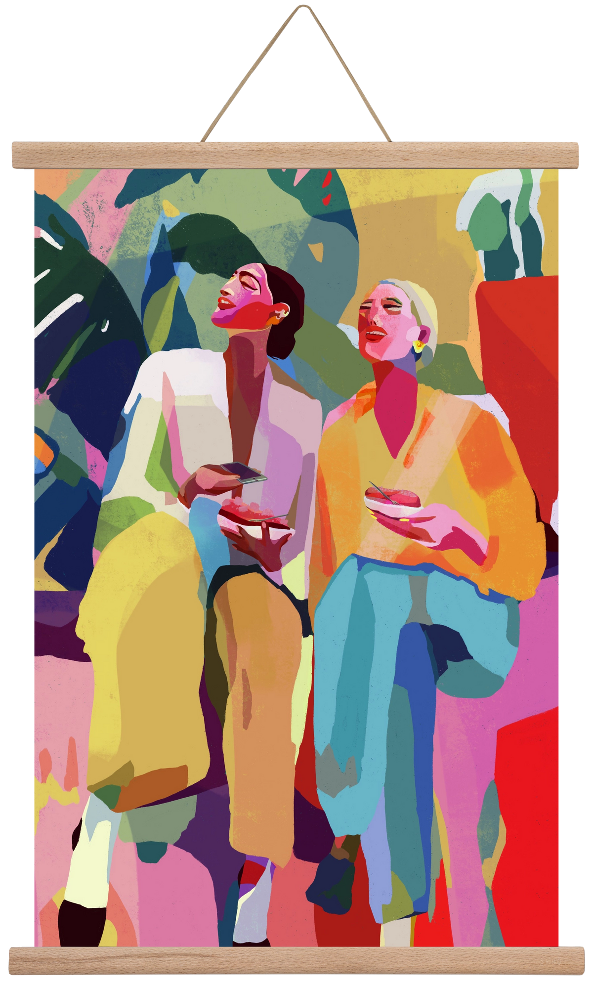 Friendship, 40x60 cm (40x60 cm), Tölgy akasztó