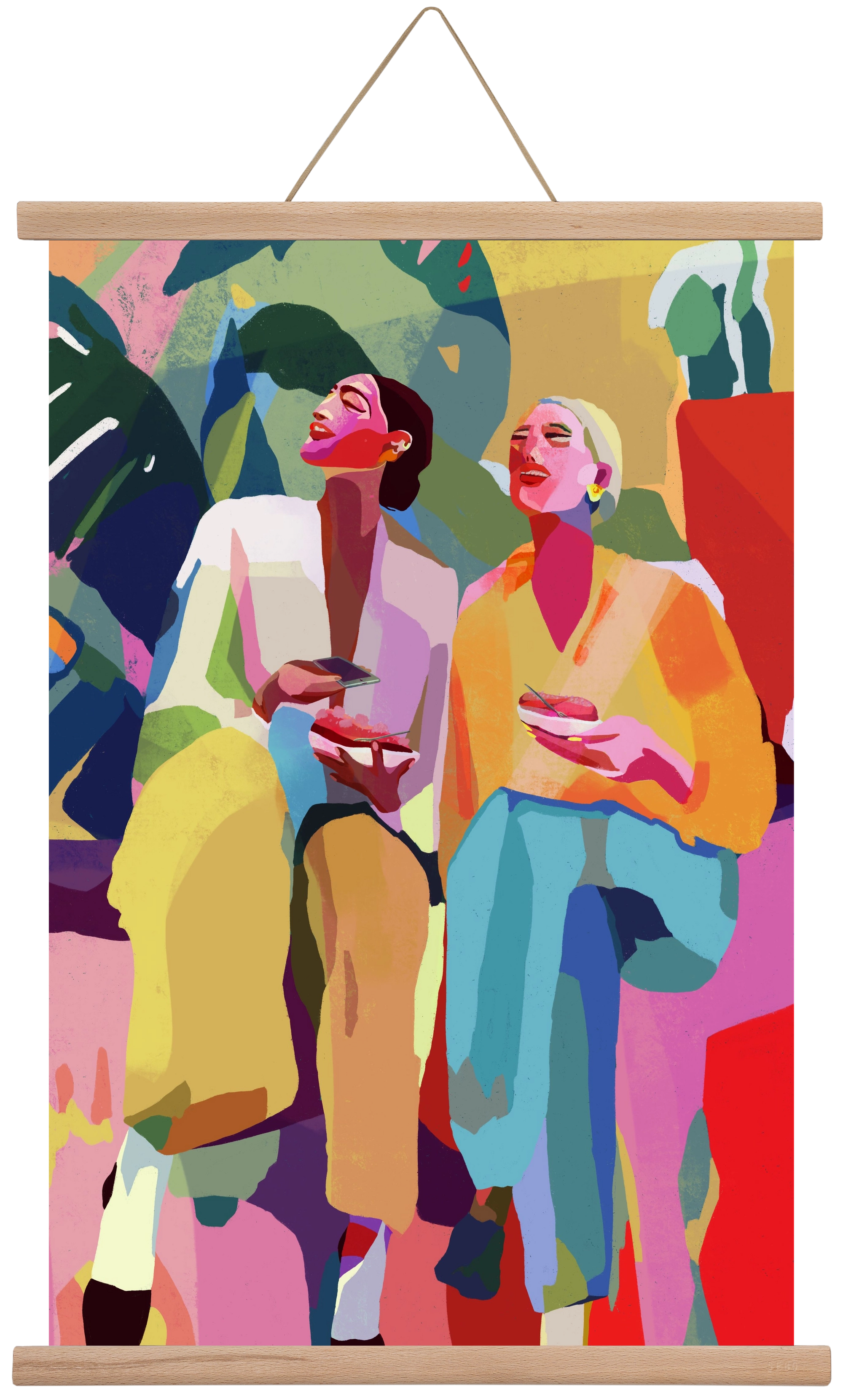 Friendship, 40x60 cm (40x60 cm), Tölgy akasztó