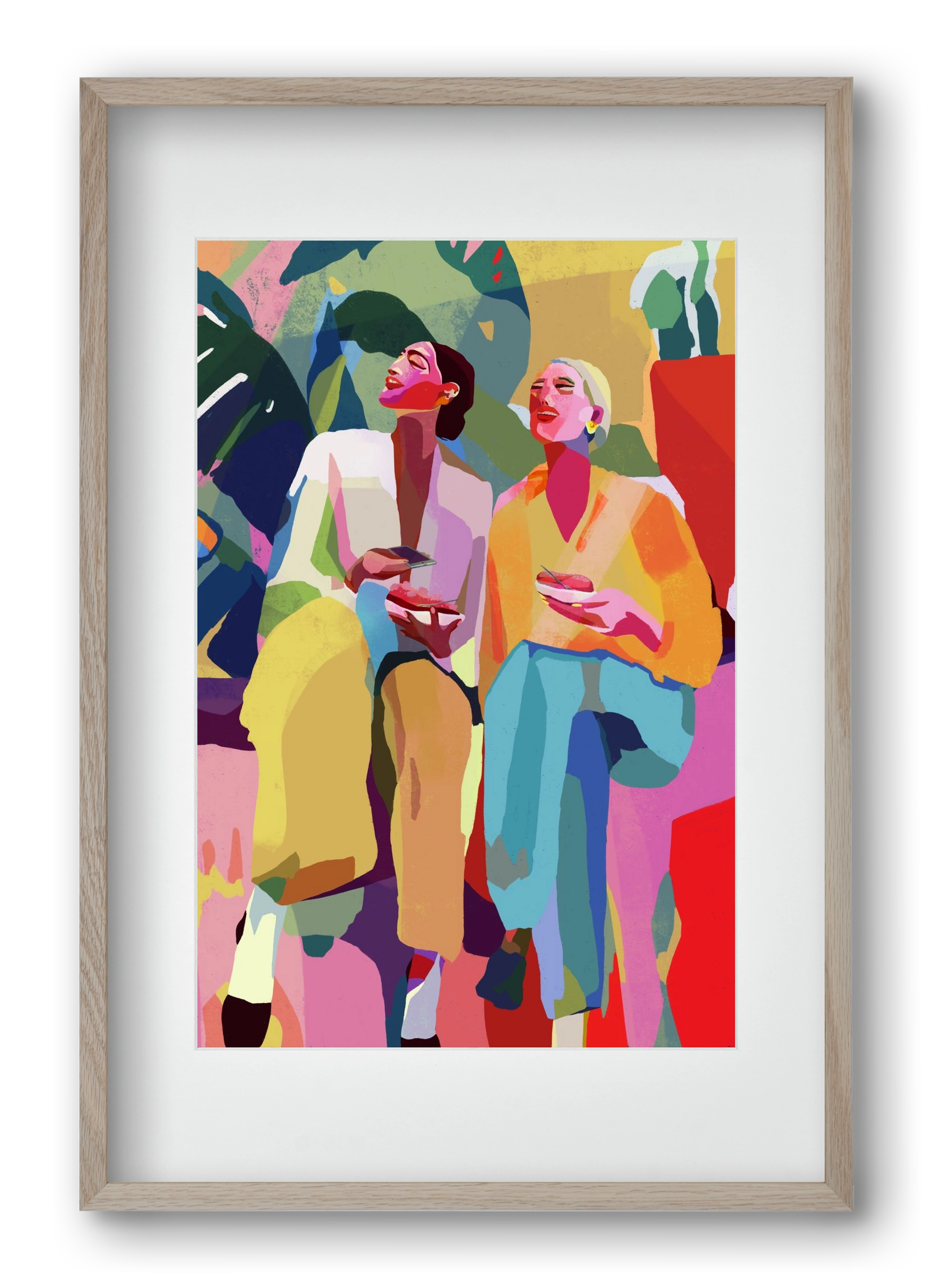 Friendship, 40x60 cm (30x45 cm), Tölgy keret, paszpartuval