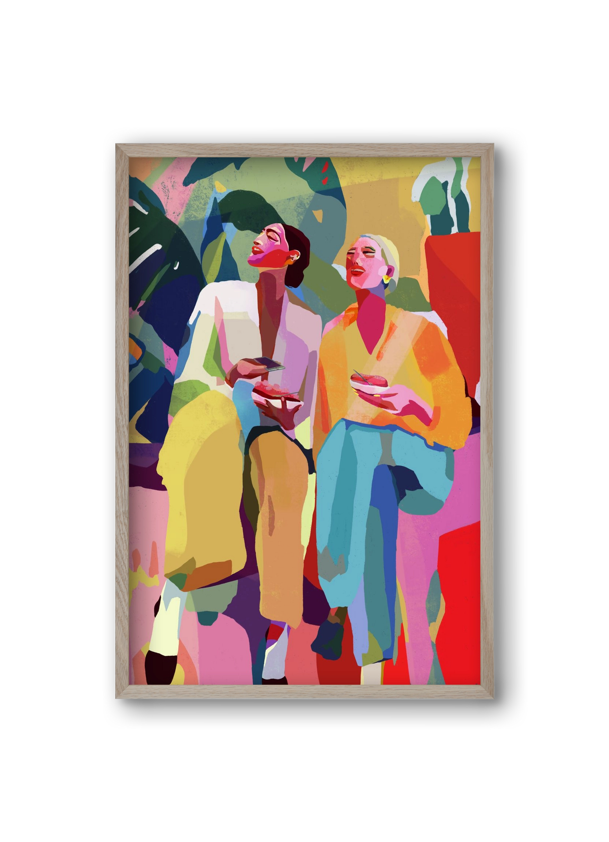 Friendship, 20x30 cm (20x30 cm), Tölgy keret