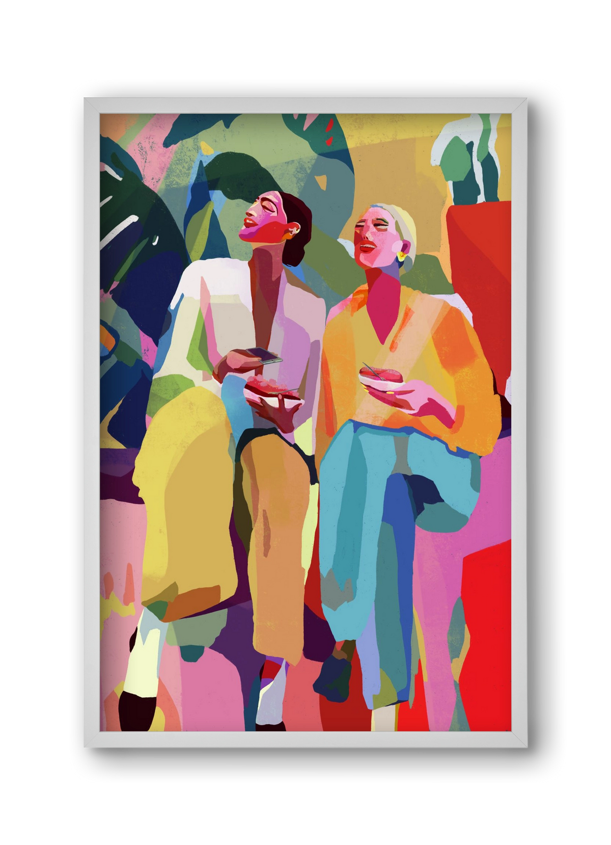 Friendship, 30x45 cm (30x45 cm), Fehér keret