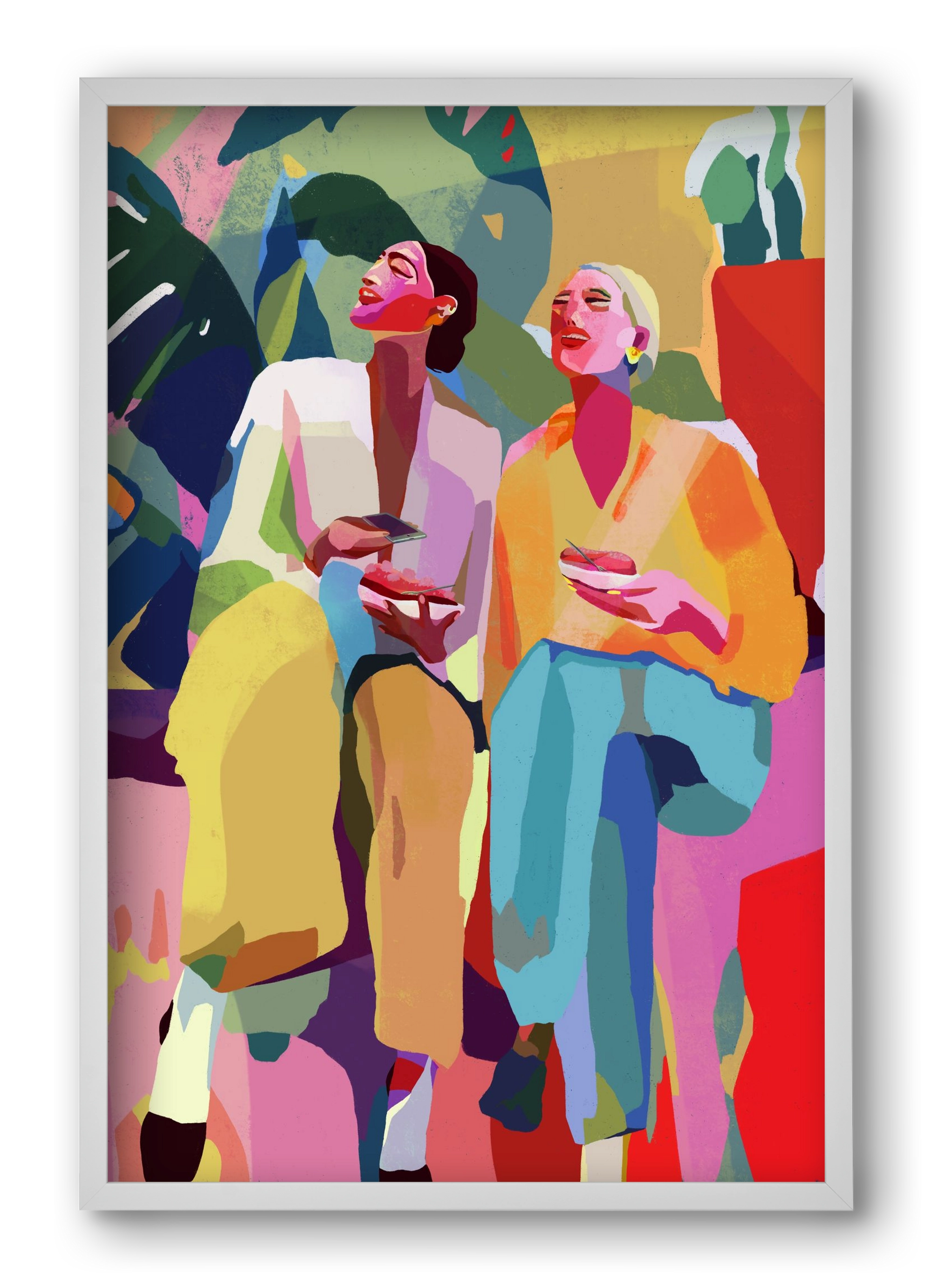 Friendship, 40x60 cm (40x60 cm), Fehér keret