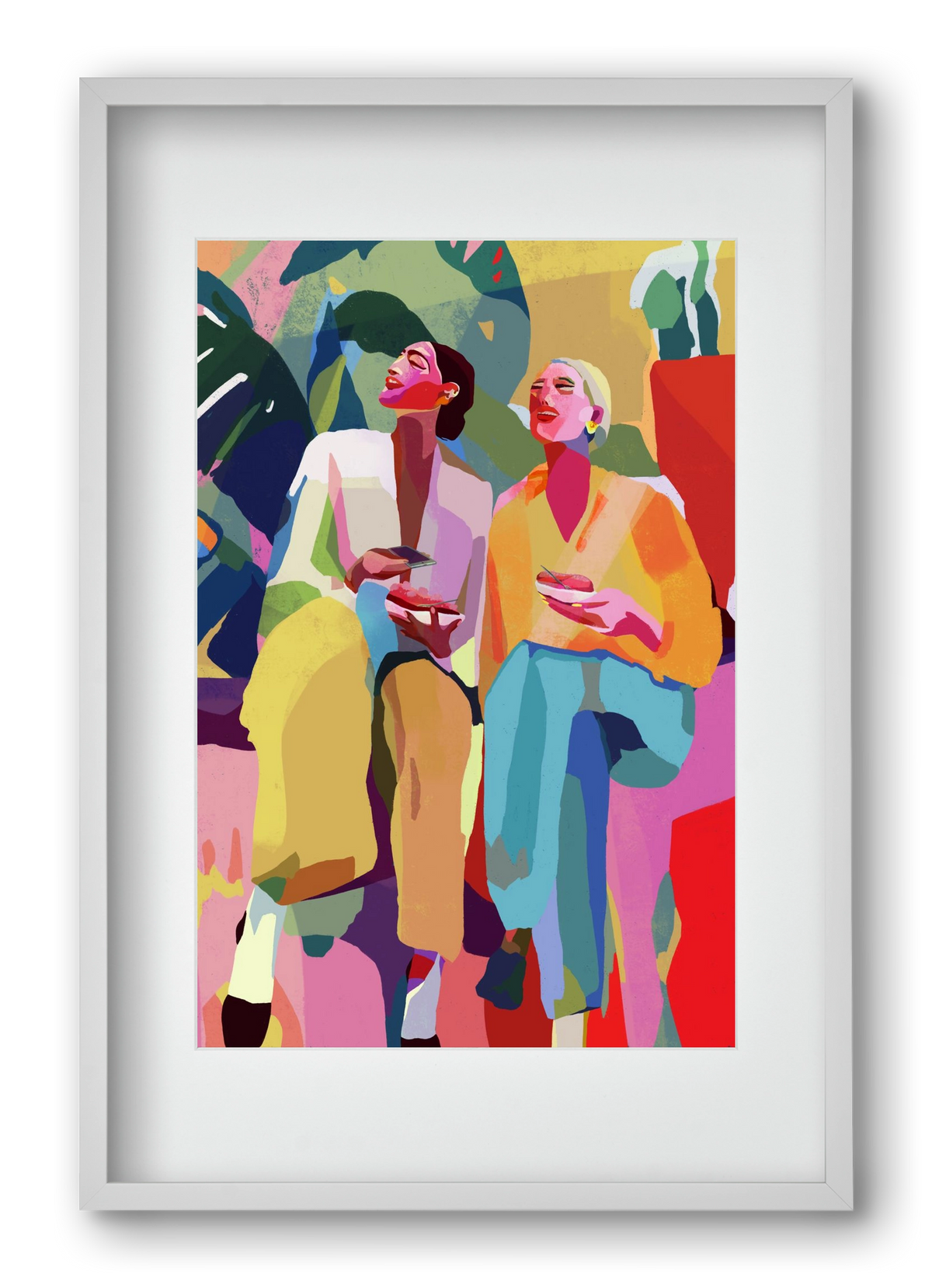 Friendship, 40x60 cm (30x45 cm), Fehér keret, paszpartuval