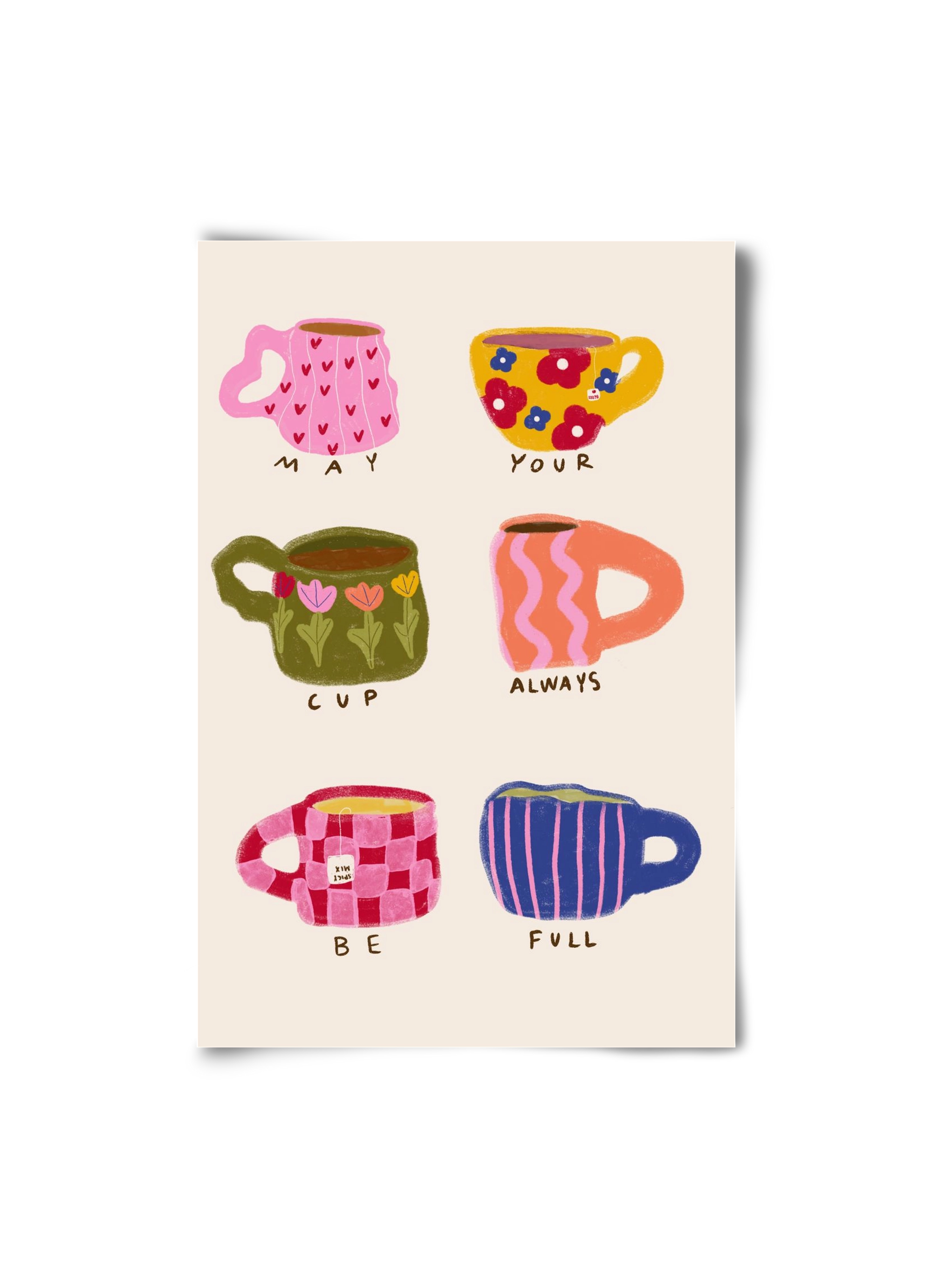 May Your Cup Be Full , 20x30 cm, Keret nélkül