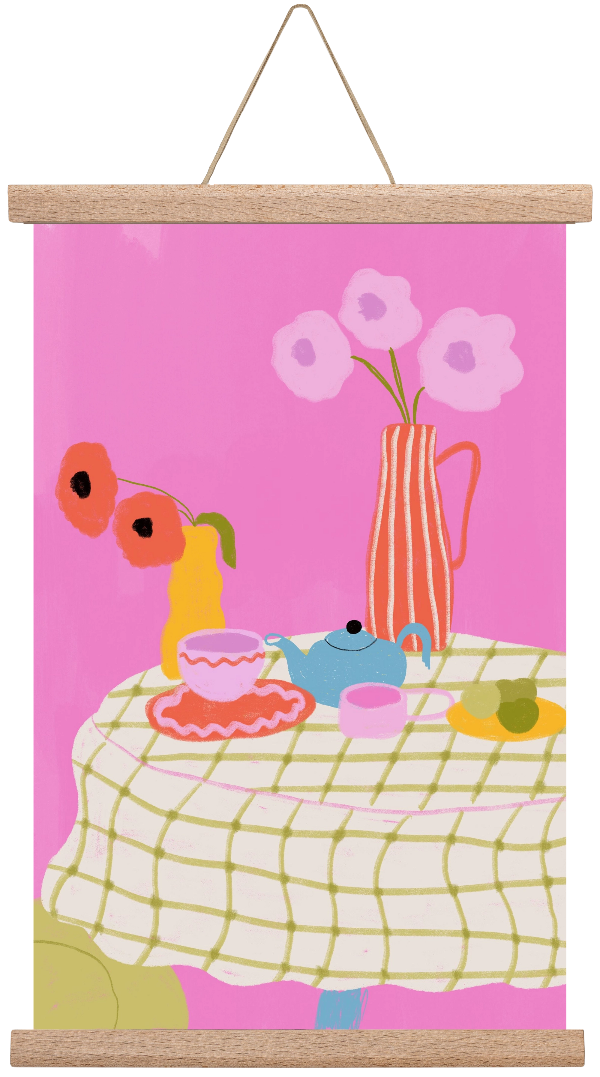 Still Life , 30x45 cm (30x45 cm), Tölgy akasztó