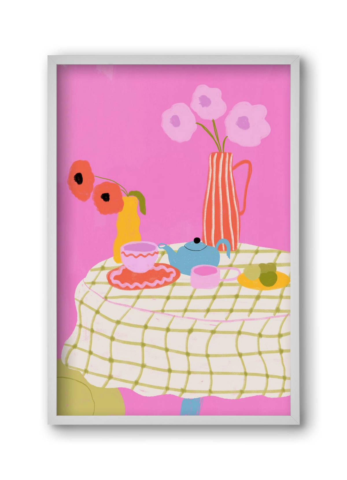 Still Life , 30x45 cm (30x45 cm), Fehér keret