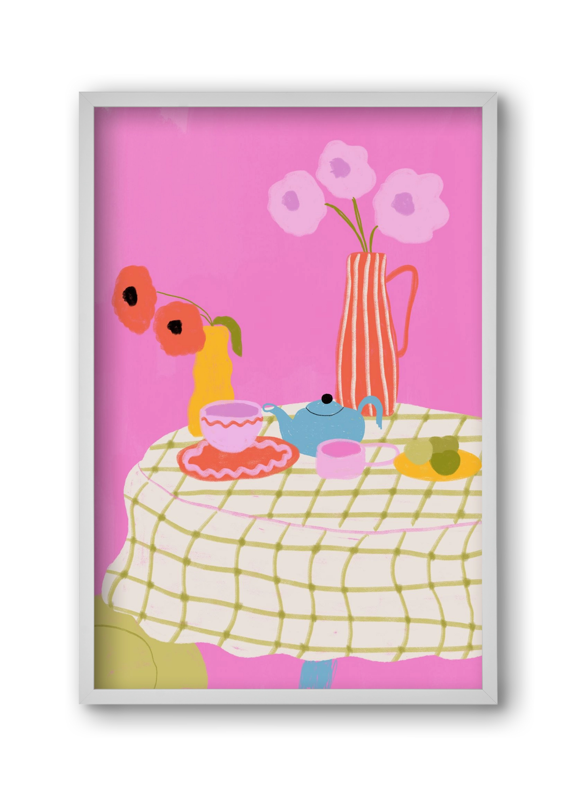 Still Life , 30x45 cm (30x45 cm), Fehér keret