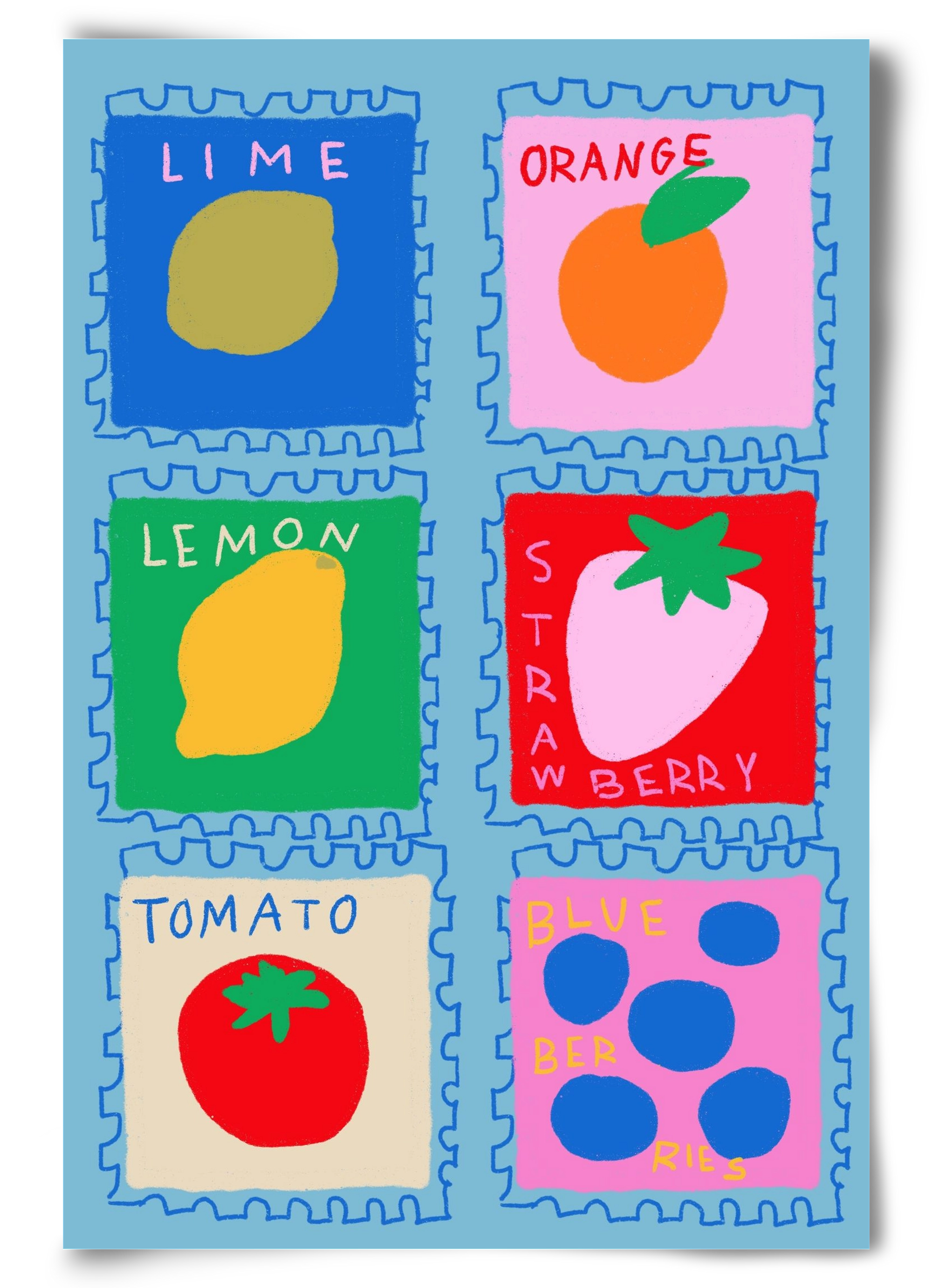 Summer Fruits , 60x90 cm, Keret nélkül