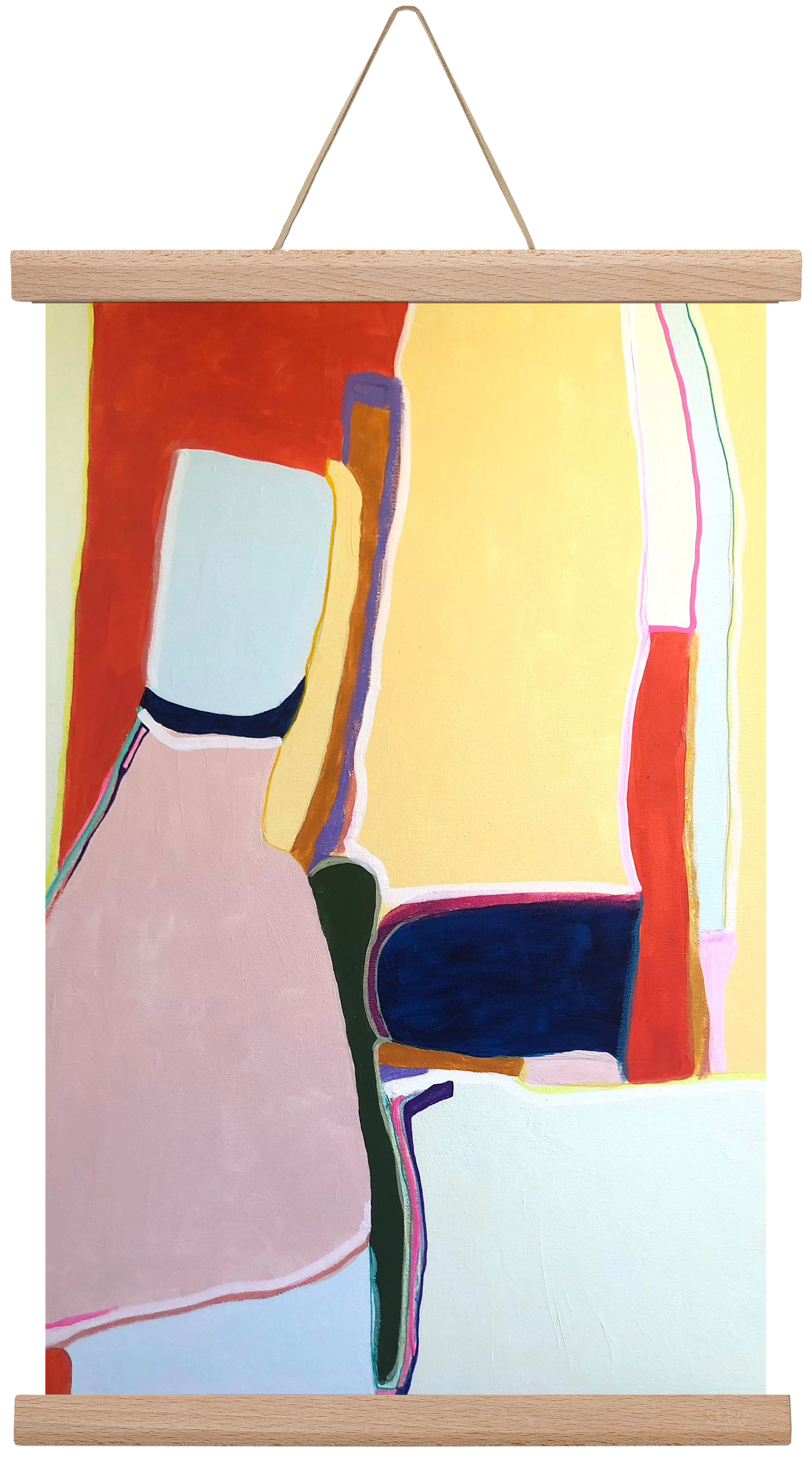 Louise got it, 30x45 cm (30x45 cm), Tölgy akasztó