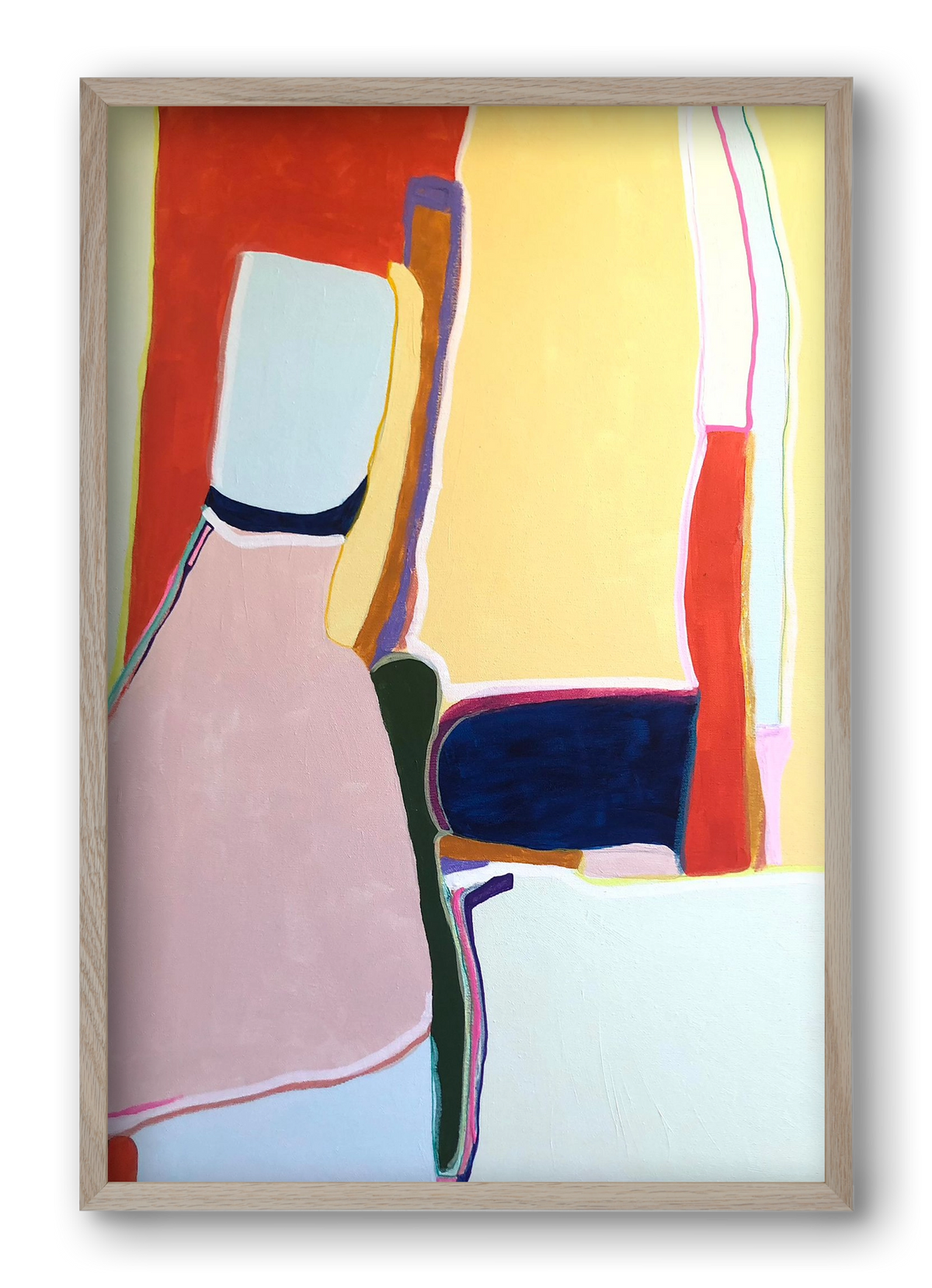 Louise got it, 40x60 cm (40x60 cm), Tölgy keret