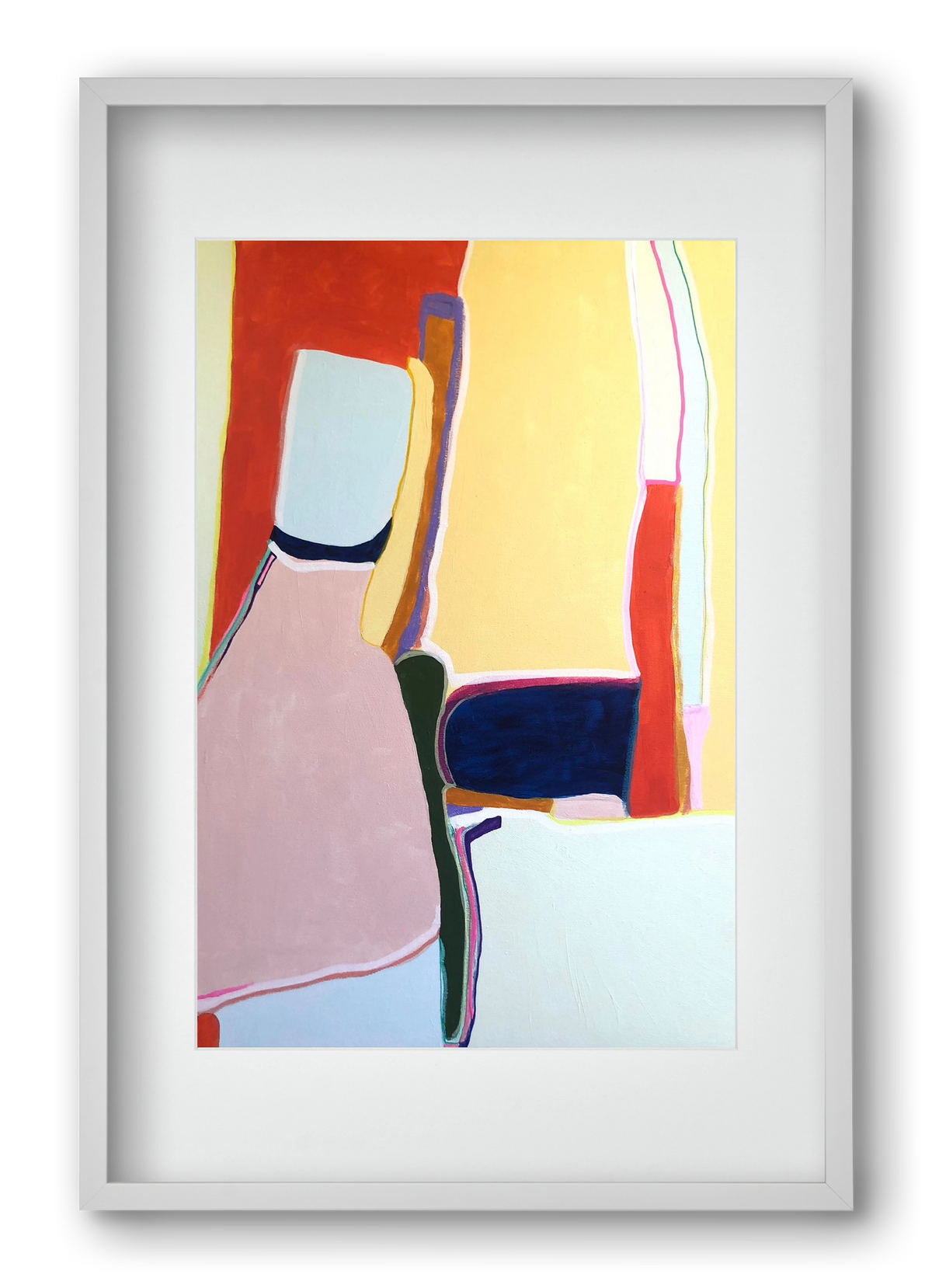 Louise got it, 40x60 cm (30x45 cm), Fehér keret, paszpartuval