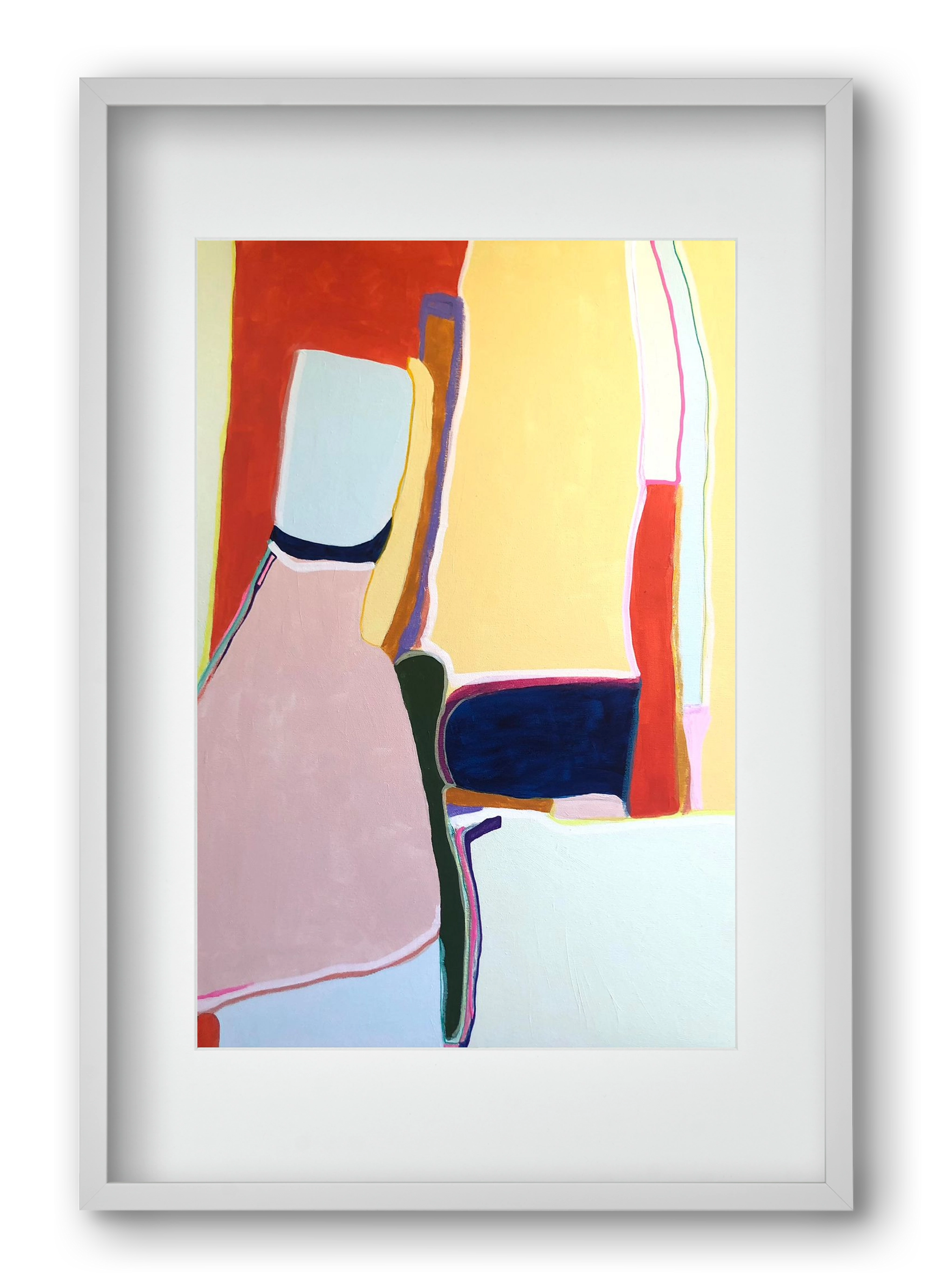 Louise got it, 40x60 cm (30x45 cm), Fehér keret, paszpartuval