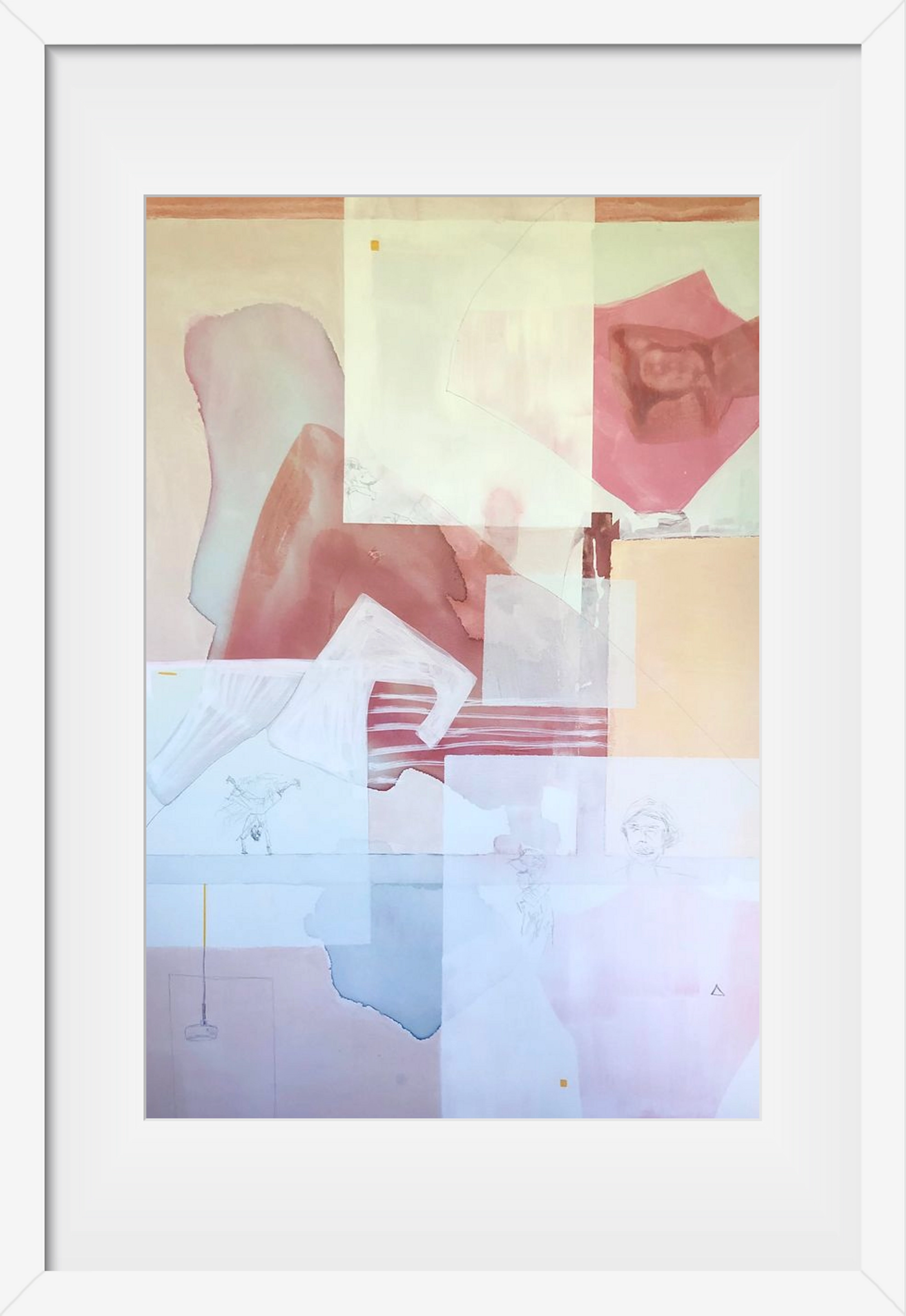 Patakokban folyunk, 40x60 cm (30x45 cm), Fehér keret, paszpartuval